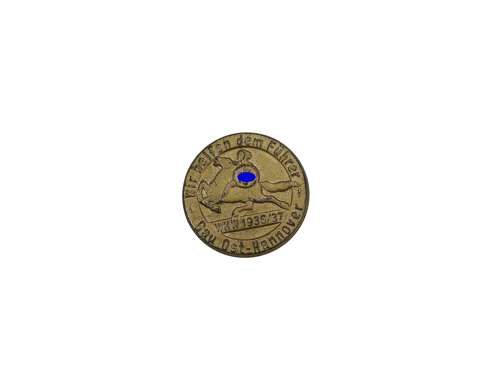 WHW badge Gau Ost Hannover tin badge We help ... 1936/37 COLLECTION