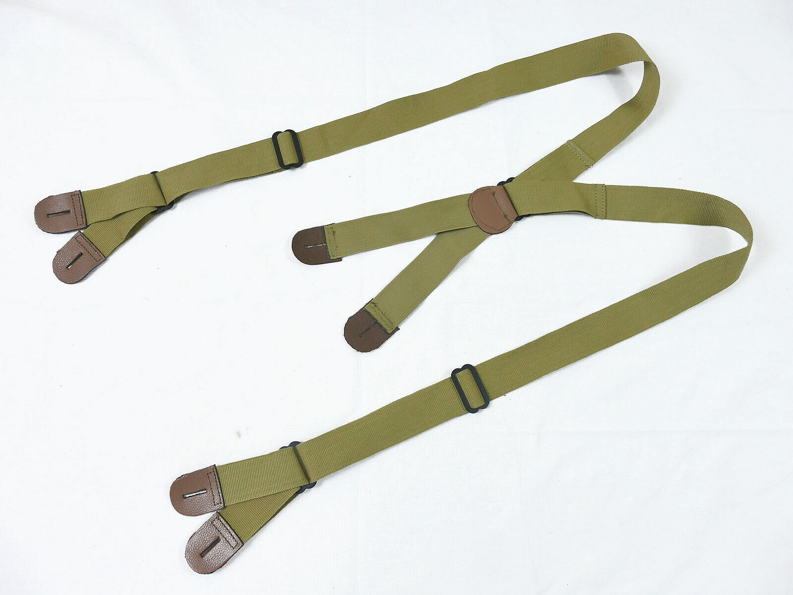 US ARMY WW2 SUSPENDERS PARATROOPER JUMP TROUSERS braces size Large (long)