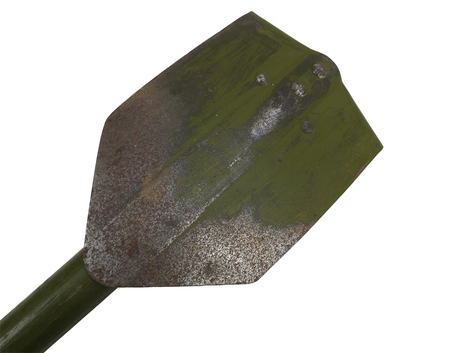 ORIGINAL US ARMY WW2 Folding Spade with Pouch – Entrenching Tool Collection – BATTLE WORN