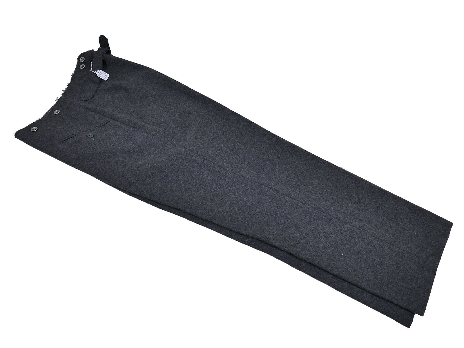 One-off Luftwaffe blue-grey M40 field trousers, uniform trousers – COLLECTION BATTLE WORN