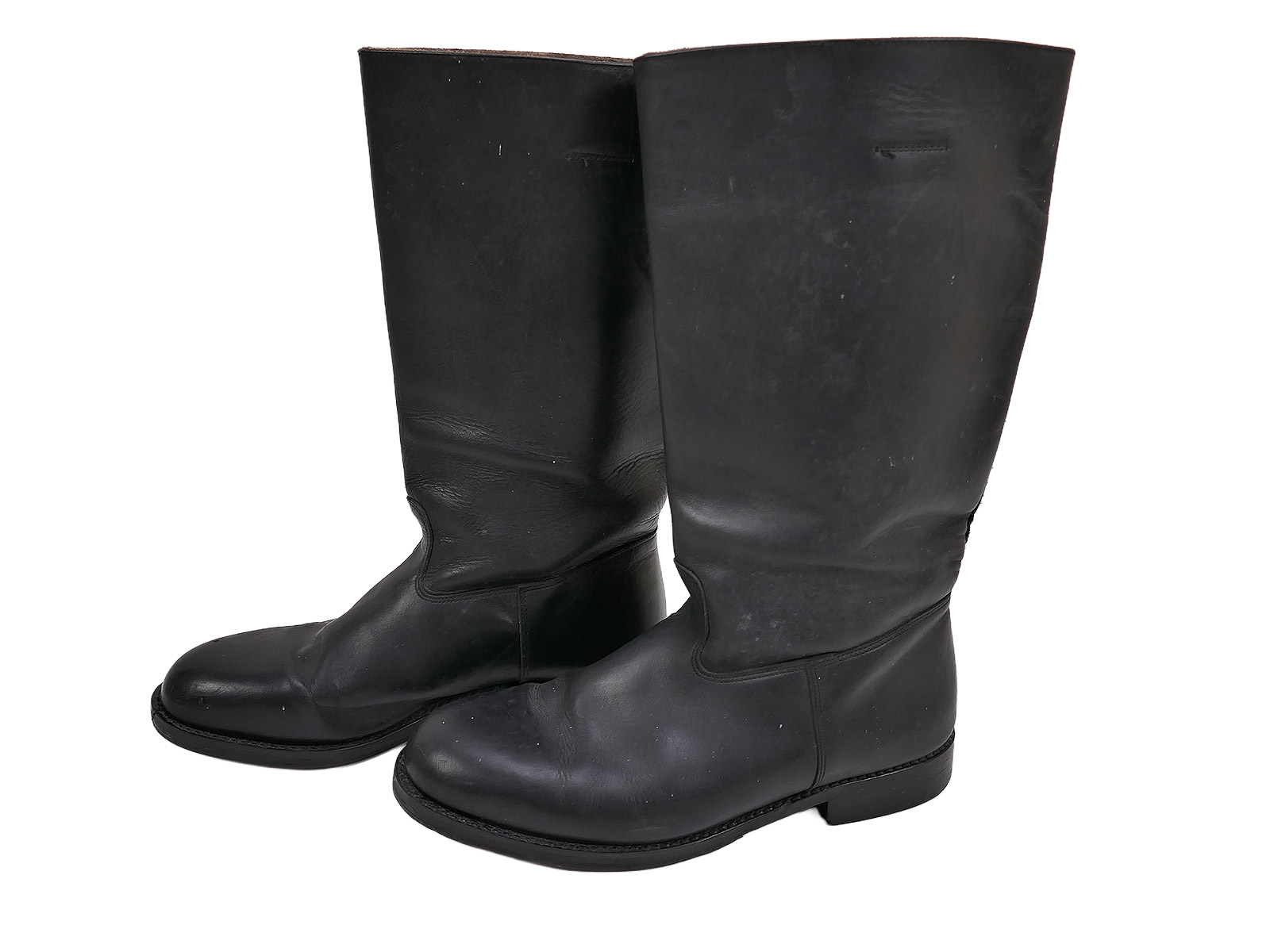 Wehrmacht-style leather boots, studded, high-top boots, Guard Battalion, size 47, with horseshoe, 305/116 TOP