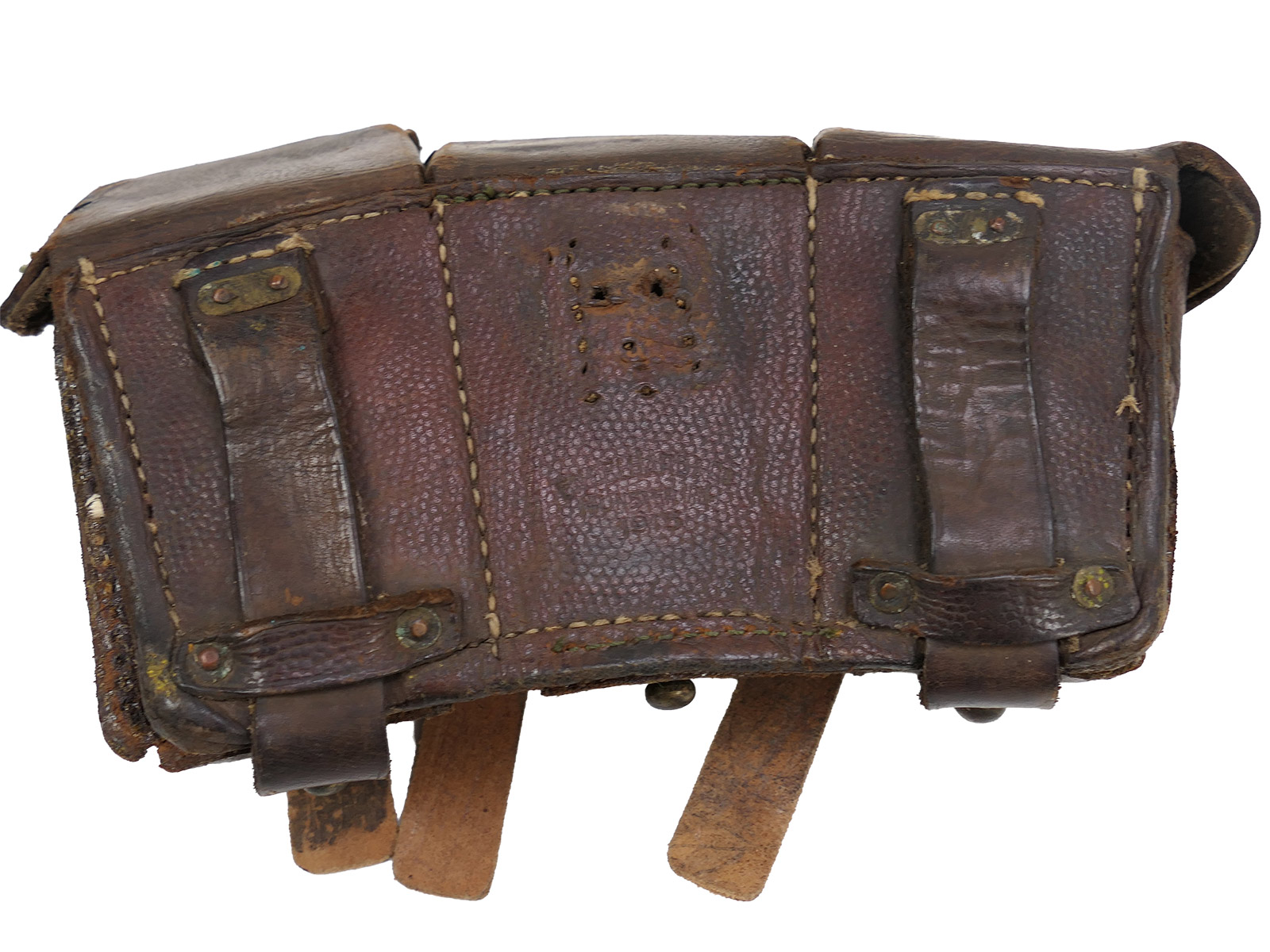 2x spare parts holders, original WK1 cartridge pouches, DIY items, incomplete, COLLECTION BATTLE WORN