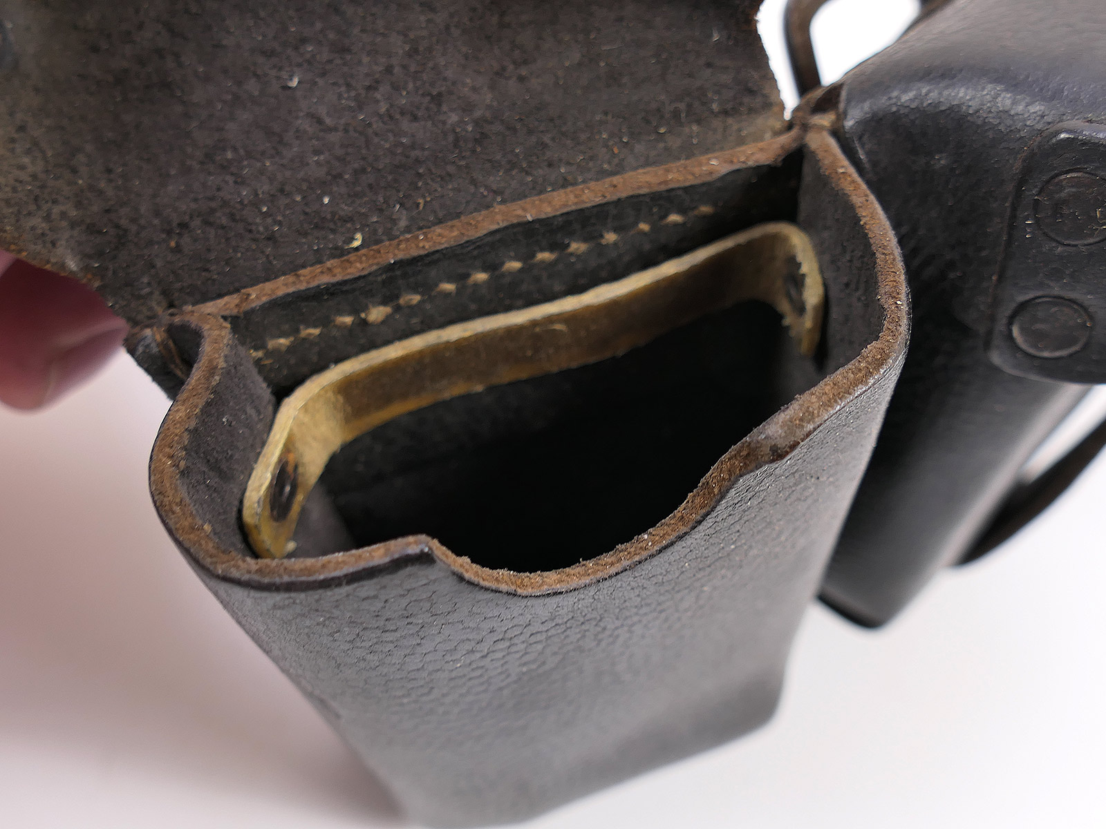One-off item – Wehrmacht K98 3-round cartridge pouch, black, ORIGINAL, RBNr. COLLECTION