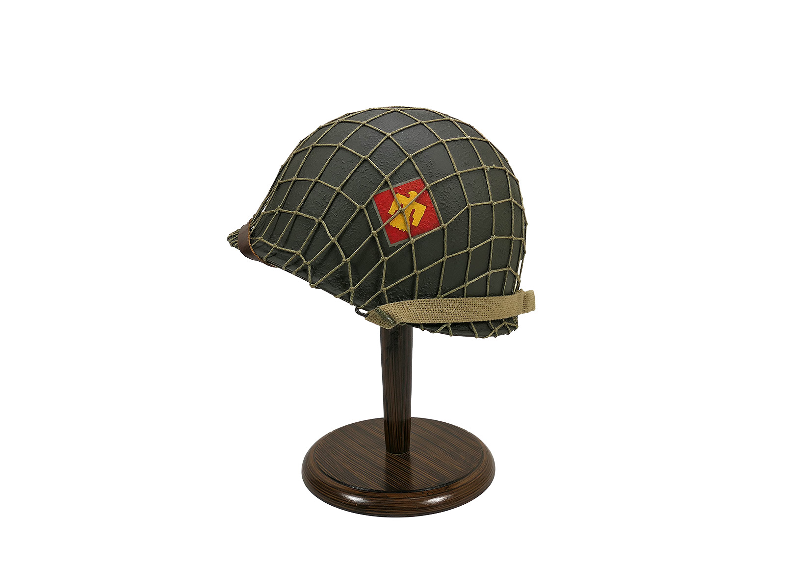 US ARMY WW2 Helmet Steel Helmet 45th Infantry Division THUNDERBIRD COLLECTION
