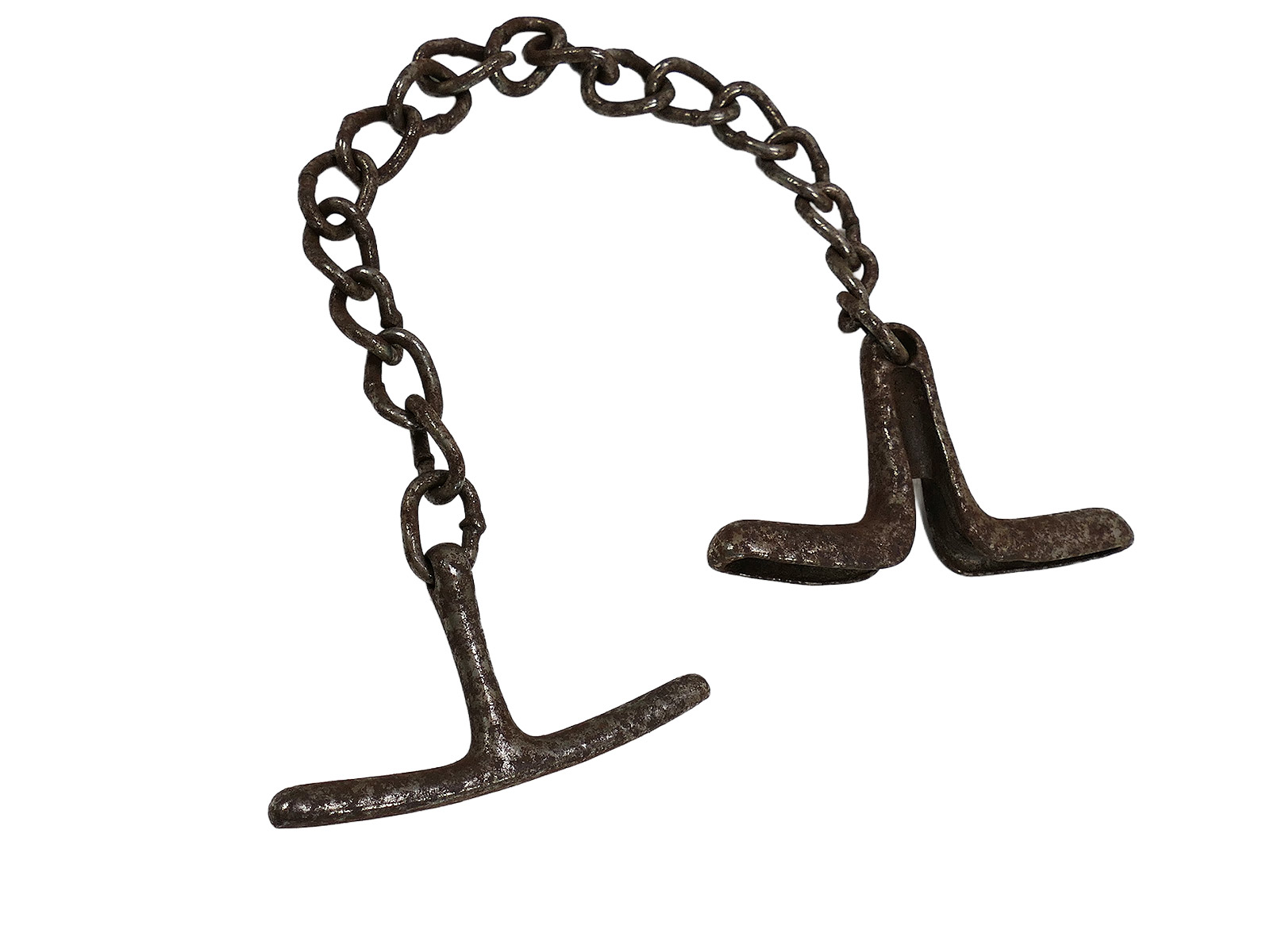 #E SS Hand Gag Gag Chain Restraint, Display or Gag Chain ANTIQUE
