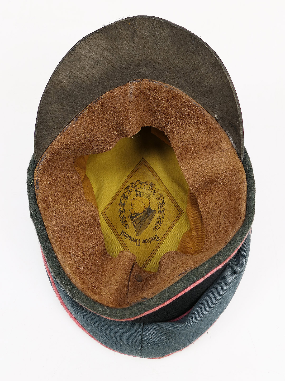Waffen SS peaked cap, tank, anti-tank gun, Crusher Cap, old style, size 58, knapsack, flat cap – COLLECTION, BATTLE-WORN