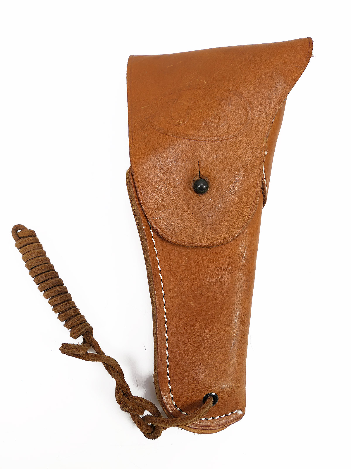 US leather holster for Colt Government 1911, light brown, Bolen Lea Products
