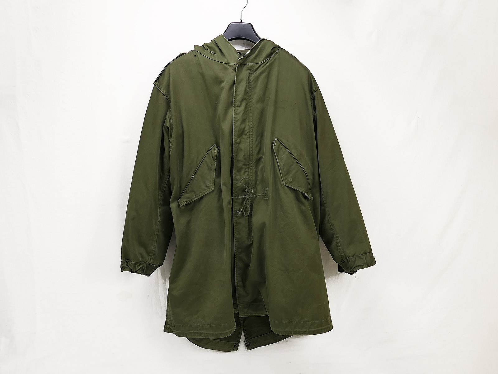 Original US Army Fishtail Parka Shell M-1951 Size Small M51 + Teddy Liner TOP