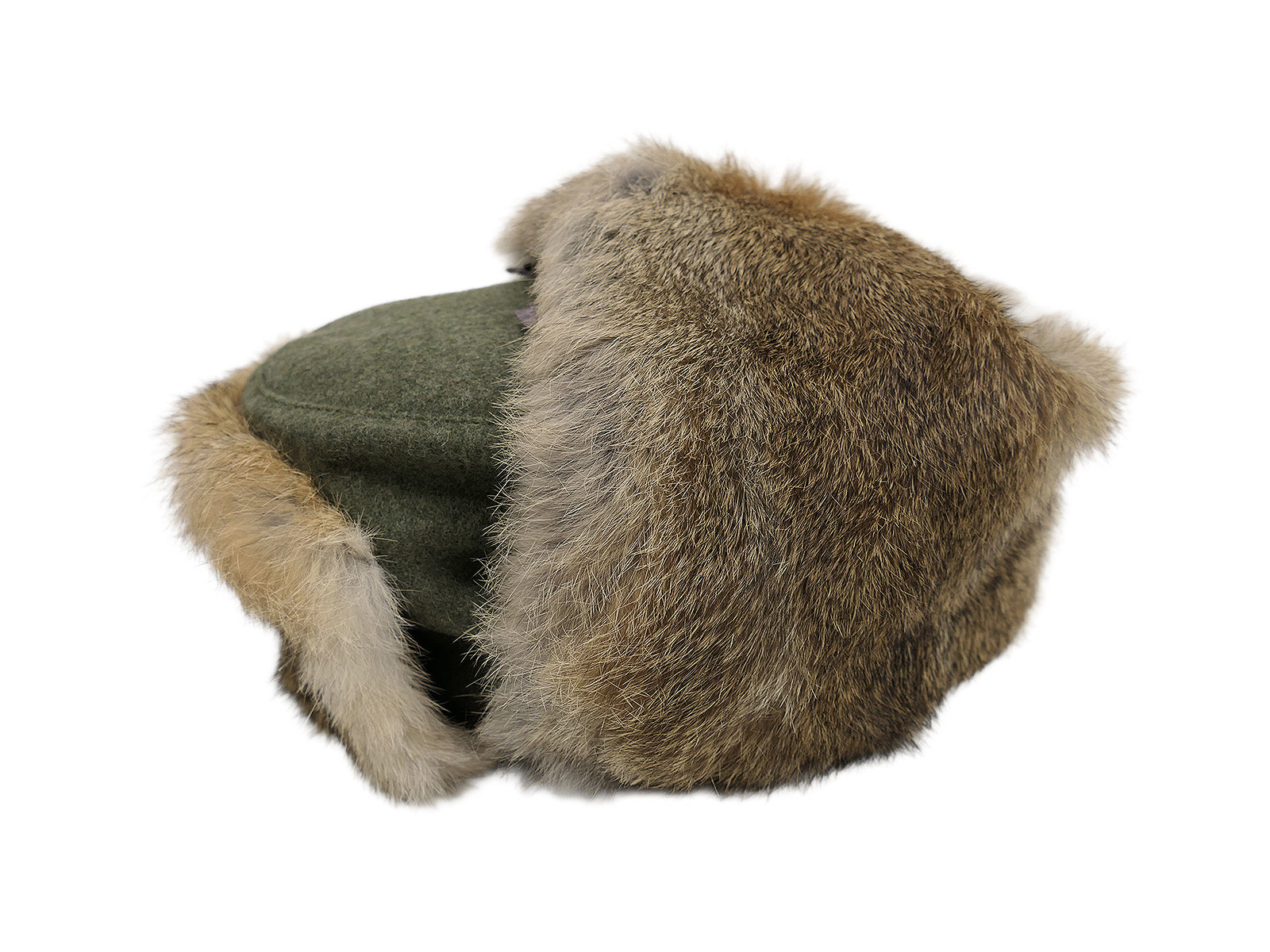59/1 Wehrmacht Eastern Front winter cap, fur cap, rabbit fur, hare fur, field cap, size 59