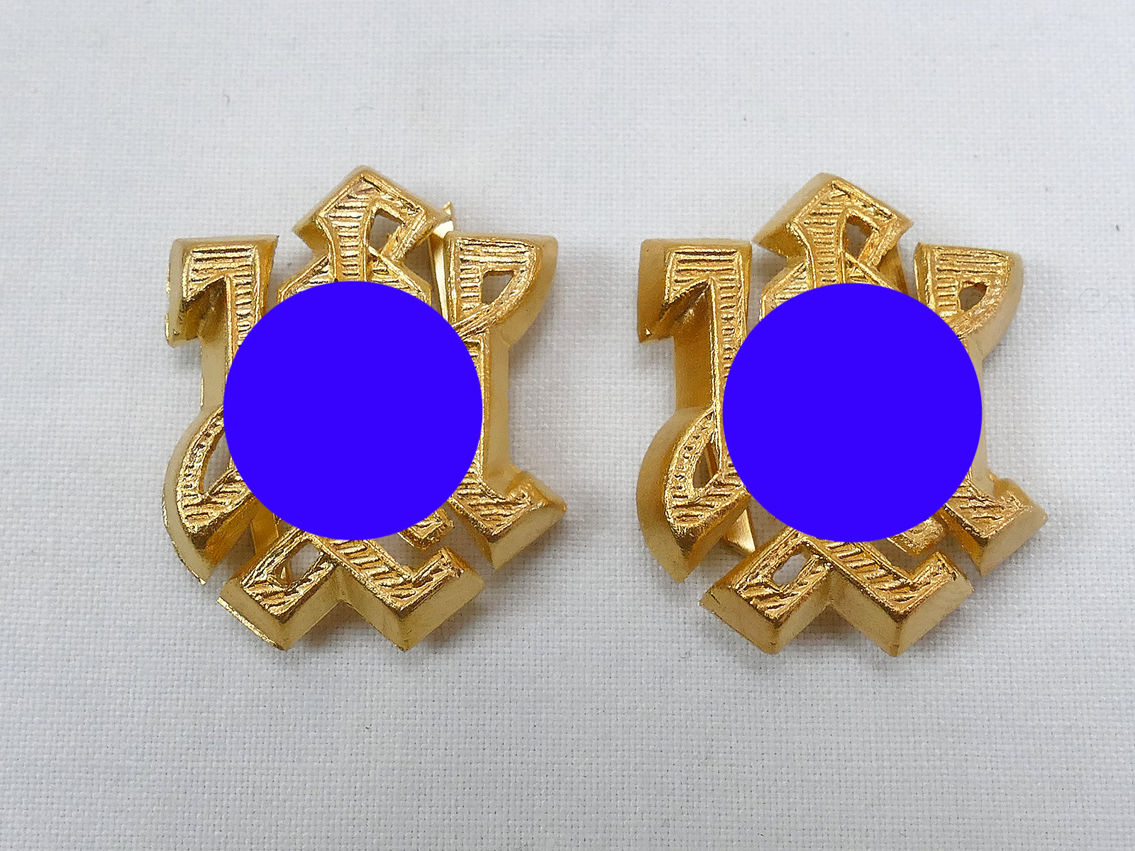 1x pair WSS epaulettes shoulder piece editions Leibstandarte LAH gold