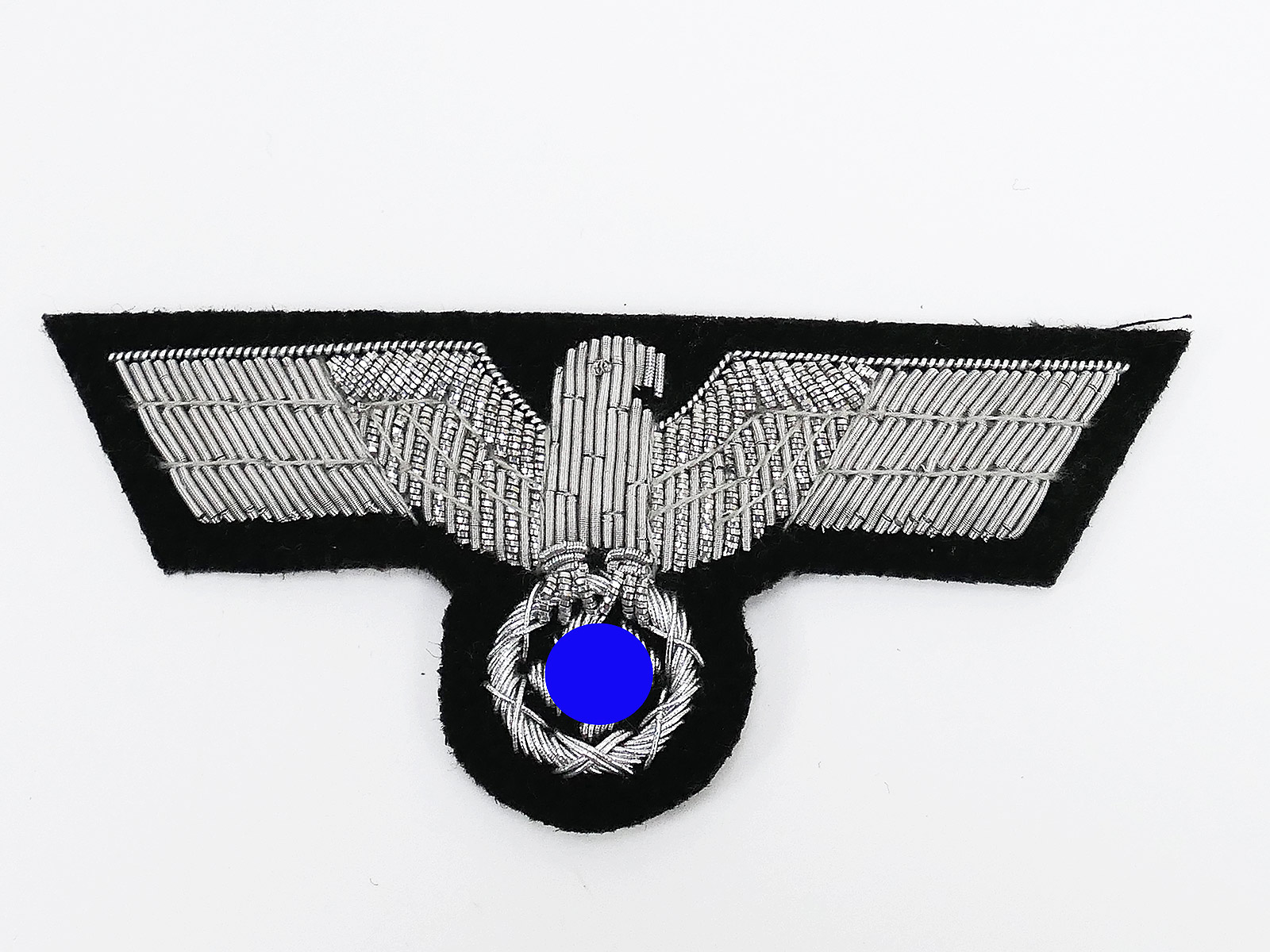 Wehrmacht tank uniform breast eagle silver thread embroidered officer for tank jacket