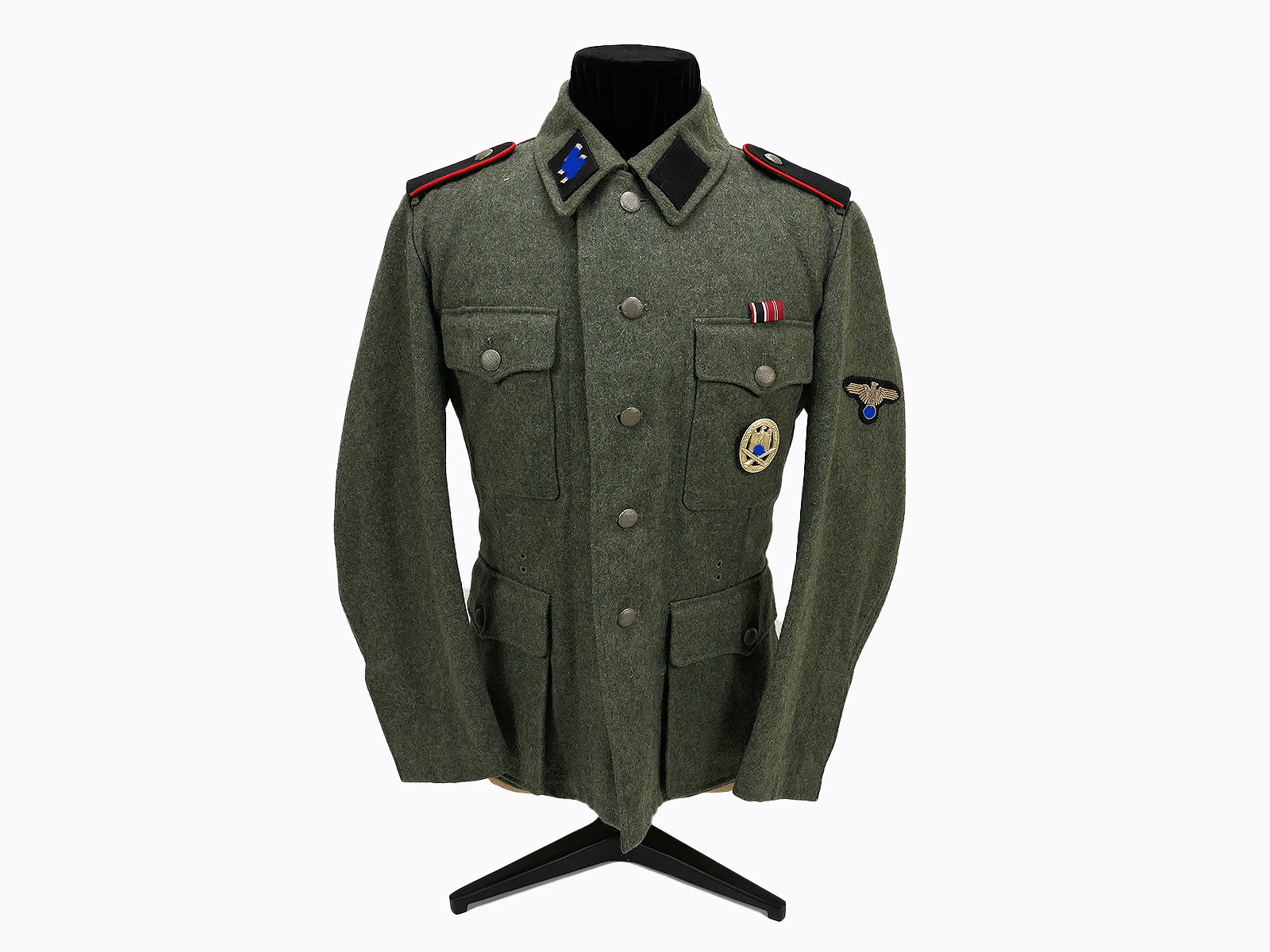 Waffen SS M43 field blouse 2-hole uniform effect artillery top museum production Janke