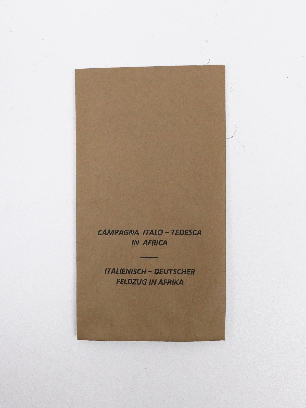 Award Bag for Orders + Decorations - Medal Ital. German Campaign in Africa