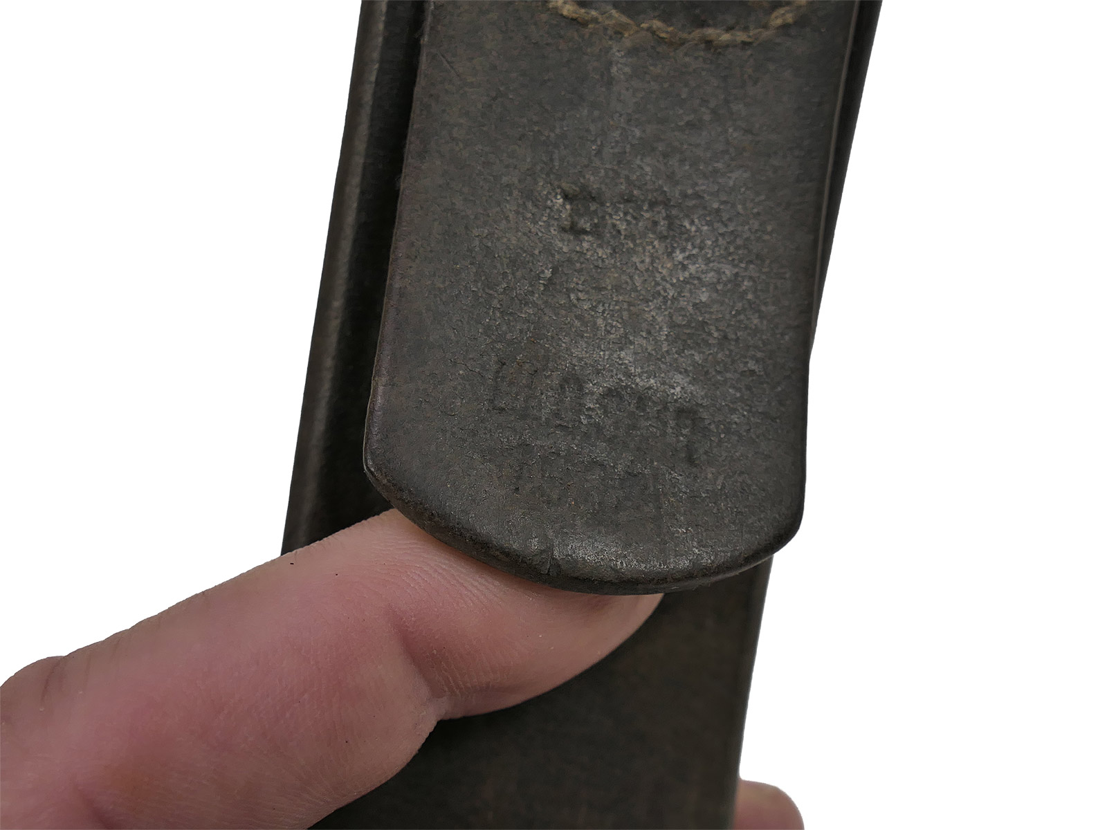 Wehrmacht / Luftwaffe belt / belt strap, leather belt, 98 cm, dated 1938, COLLECTION BATTLE WORN