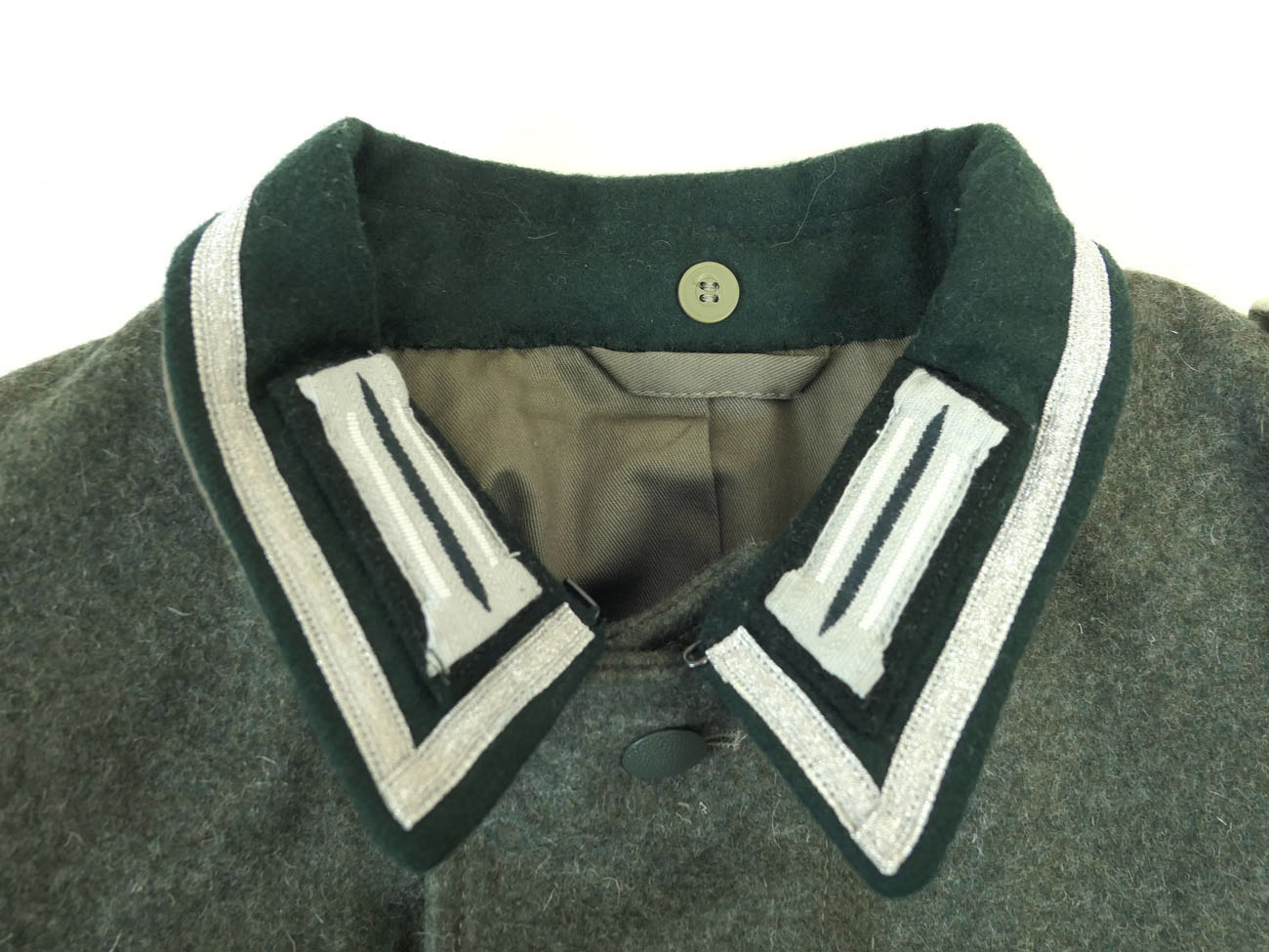 Wehrmacht 1m collar braid silver for sergeant + NCO braid for uniform field blouse