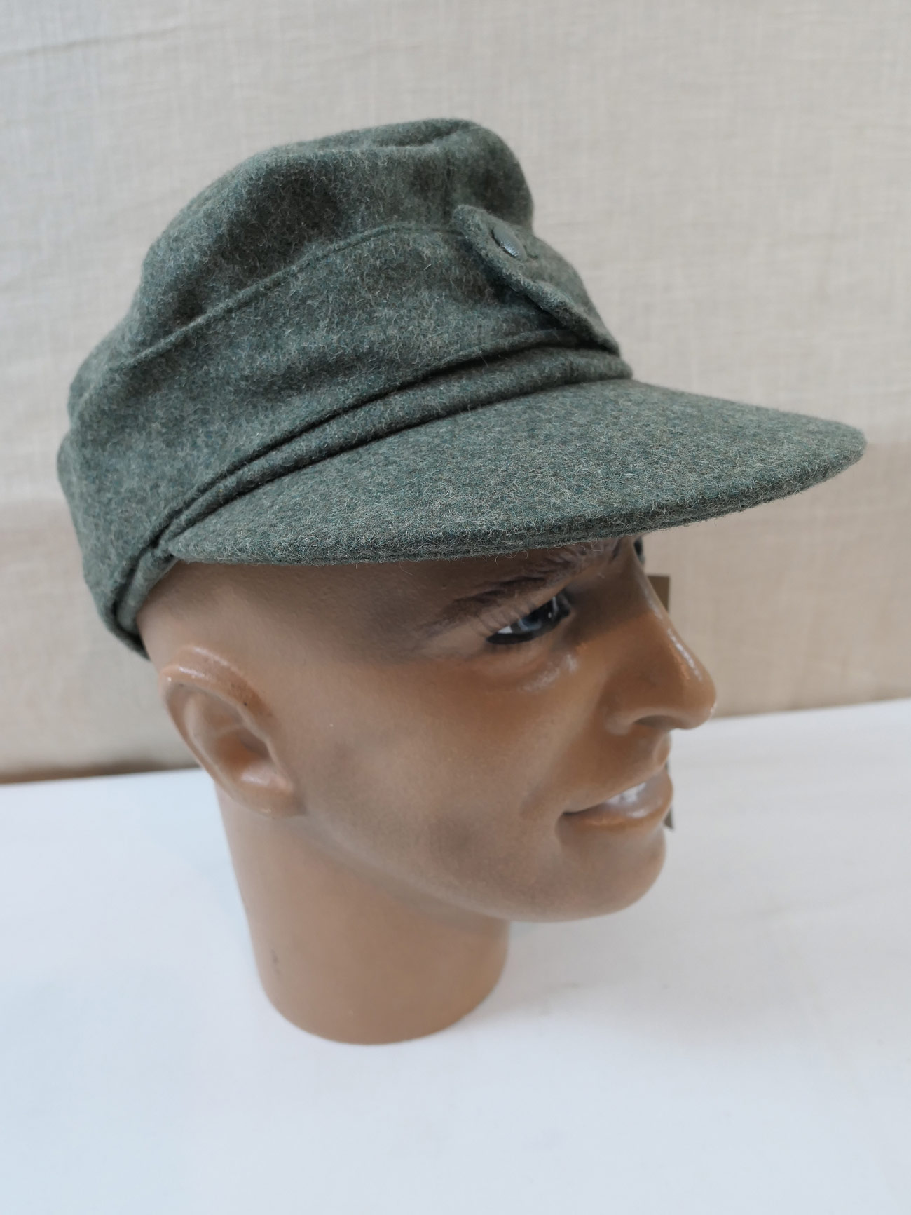 P1310011 Wehrmacht field cap M43 field gray model M-1943 Baschlik cap