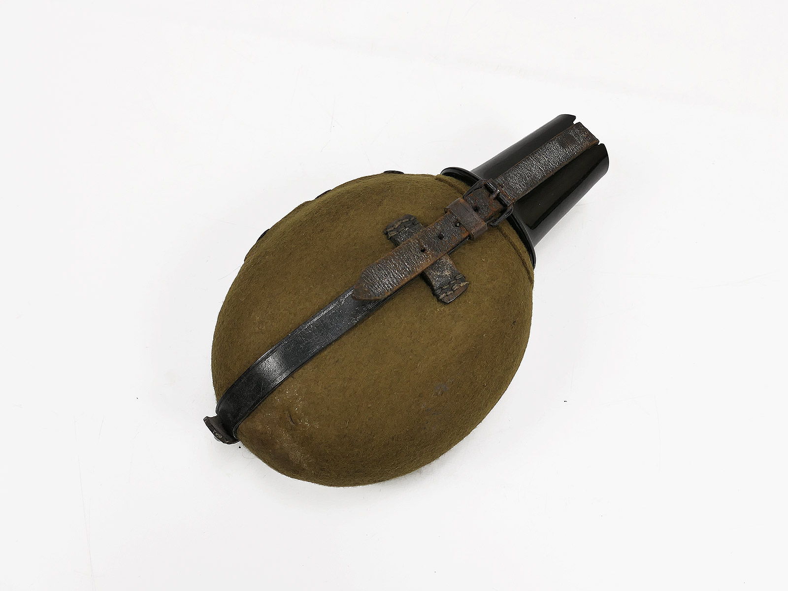 Wehrmacht Original large canteen M.N.42 Labeflasche with Bak. Water bottle SAMMLUNG 