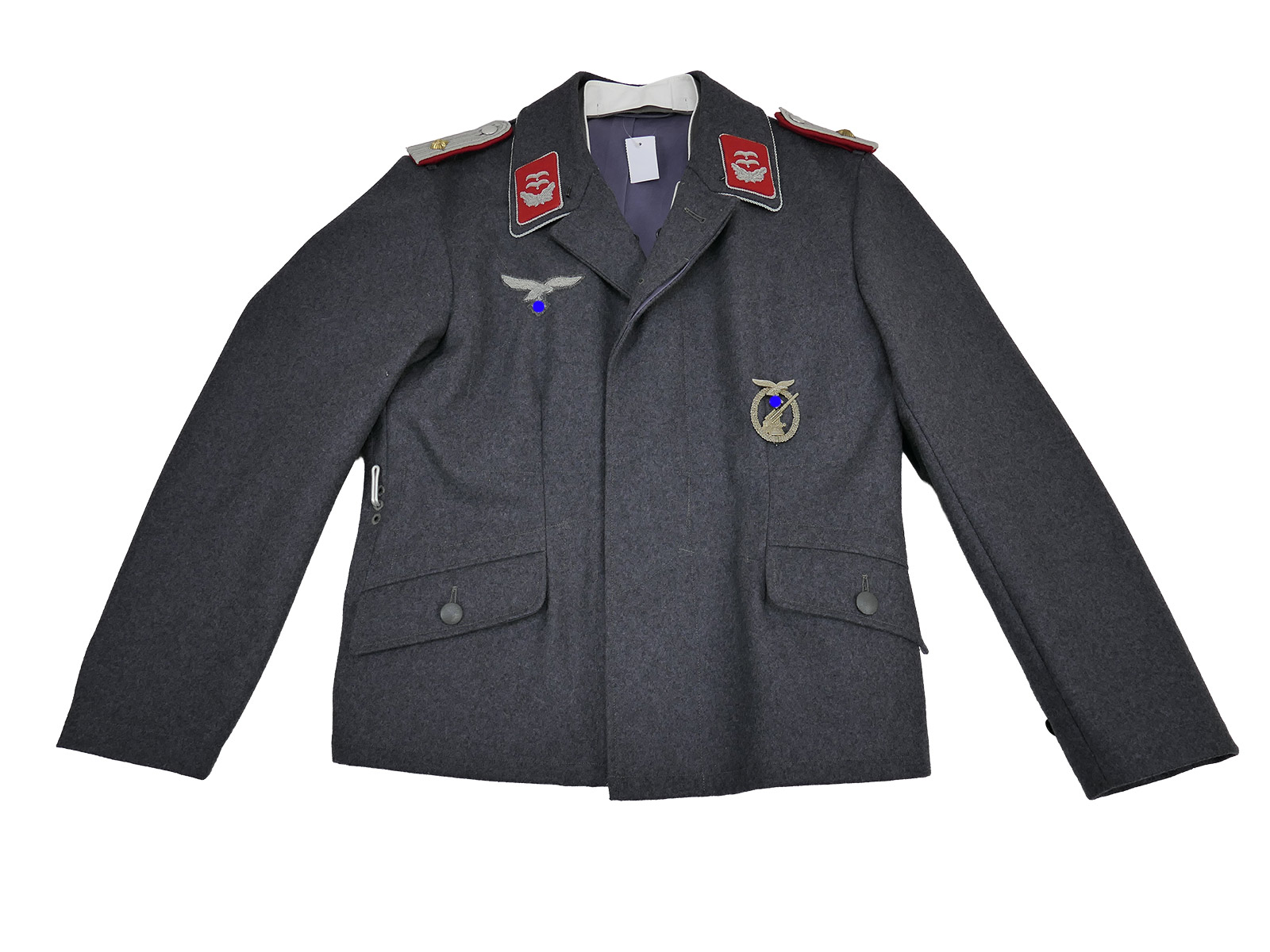 Antique WW2 Luftwaffe pilot’s jacket, First Lieutenant, anti-aircraft artillery uniform – COLLECTION, BATTLE-WORN