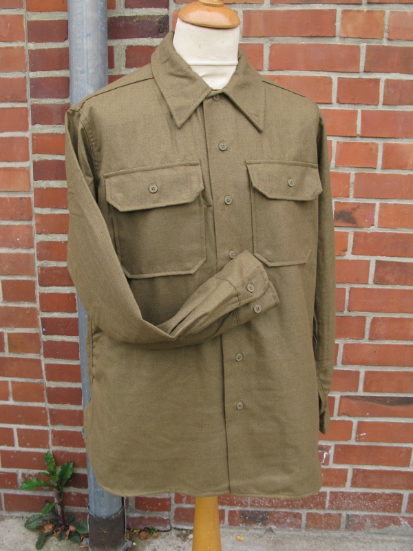 US Army field shirt M37 wool mustard brown for teams