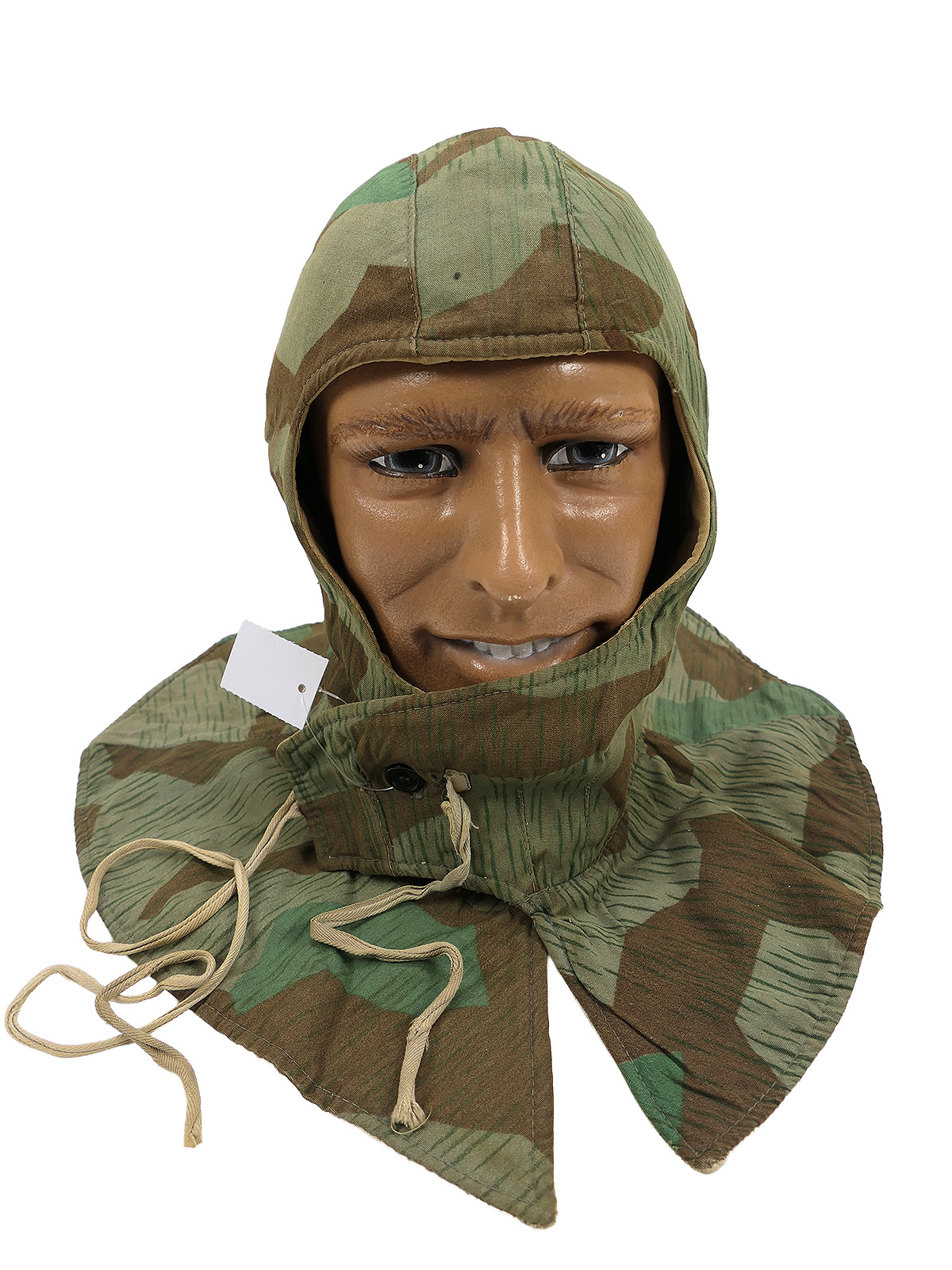 Original WW2 Wehrmacht winter balaclava, splinter camouflage / white reversible balaclava, winter reversible jacket COLLECTION