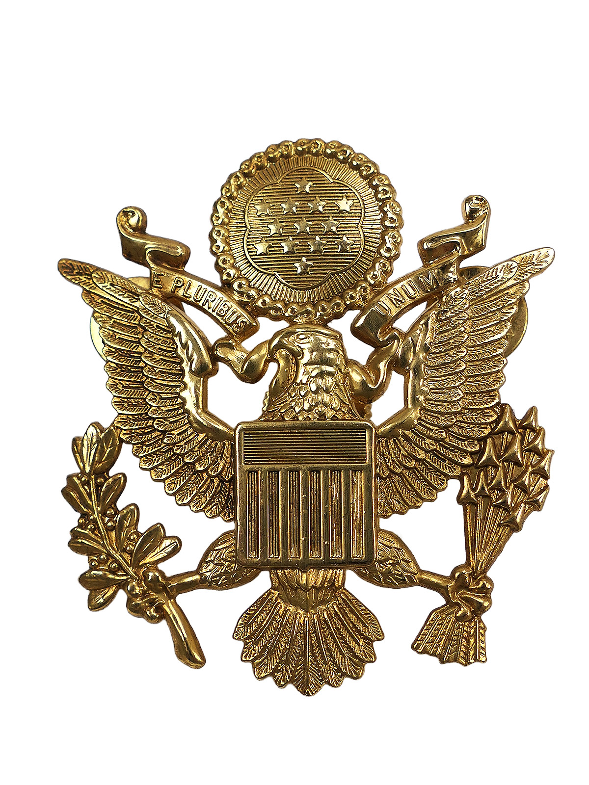 US Army WW2 Insignia Officer's Crusher Cap, Visor Hat, Officer's Cap Badge