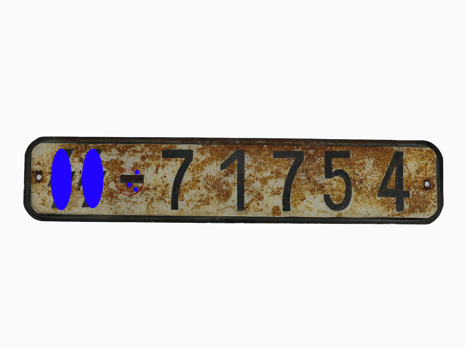 P1681322 #I/ Waffen SS EINZEL license plate license plate truck Opel Blitz MAN Henschel Groß KFZ