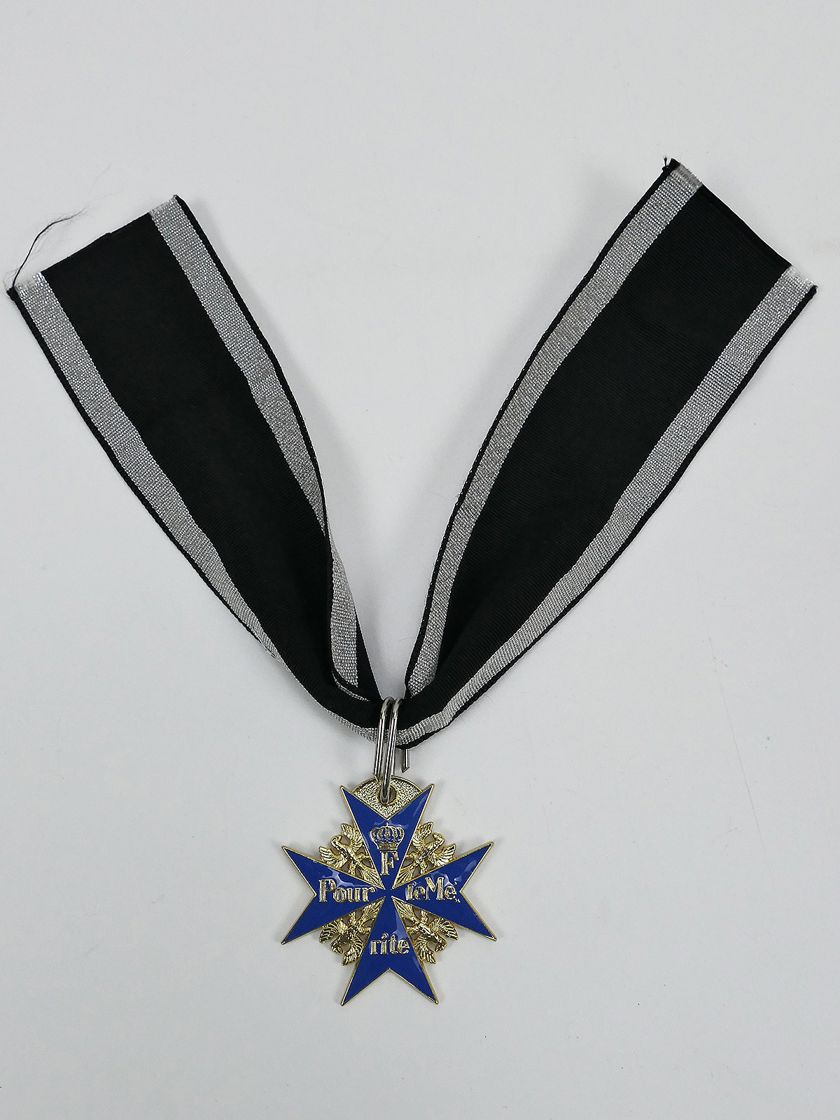 Order Pour le Mérite on ribbon / Blue Max Gfm Erwin Rommel