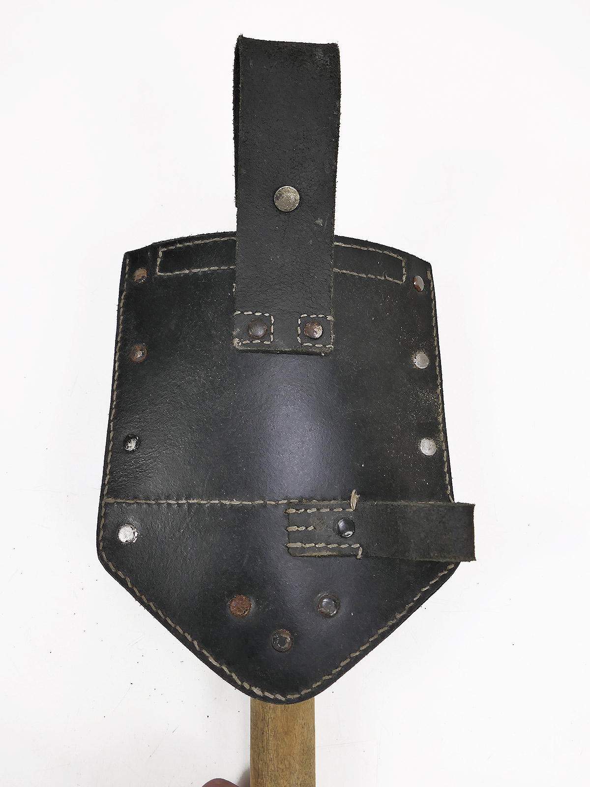 WW2 Wehrmacht Original Folding Spade with Folding Spade Bag, Model 1 Spade Bag COLLECTION