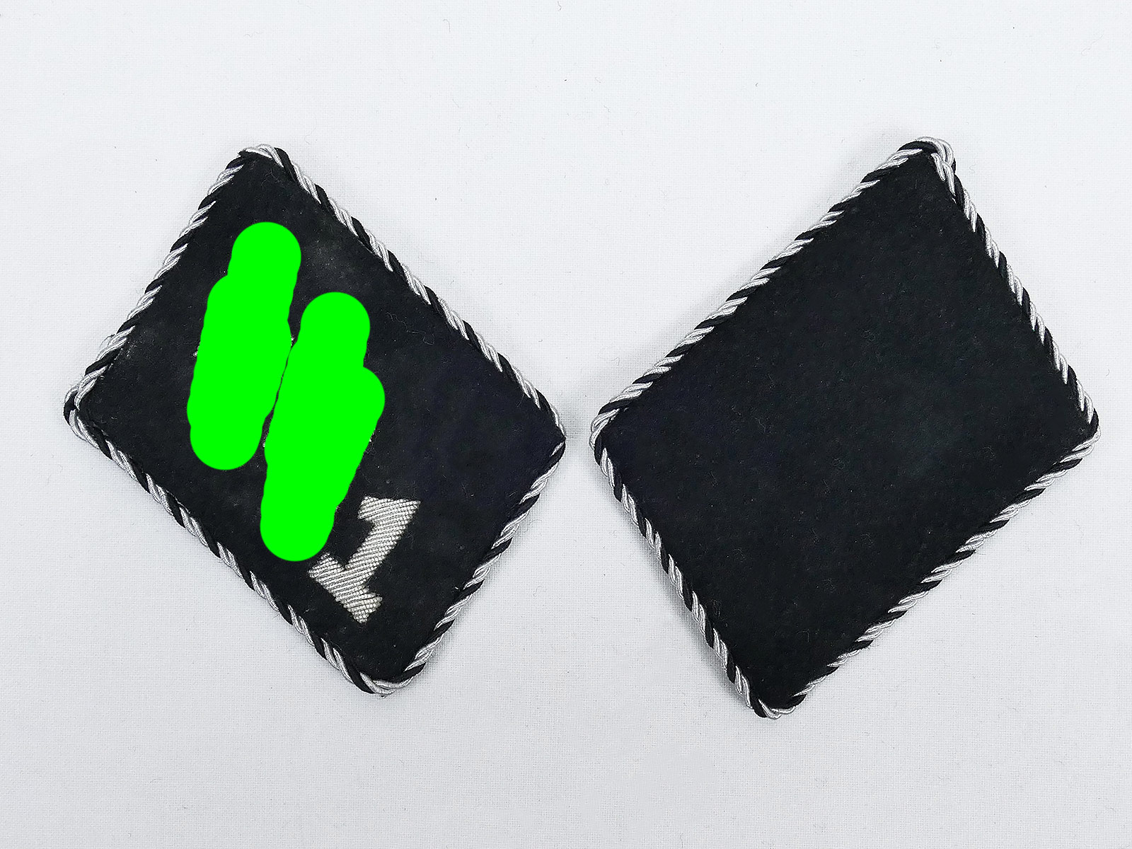 1x Pair SSVT Collar Mirror Standard 1 Germany - Verfügungstruppe
