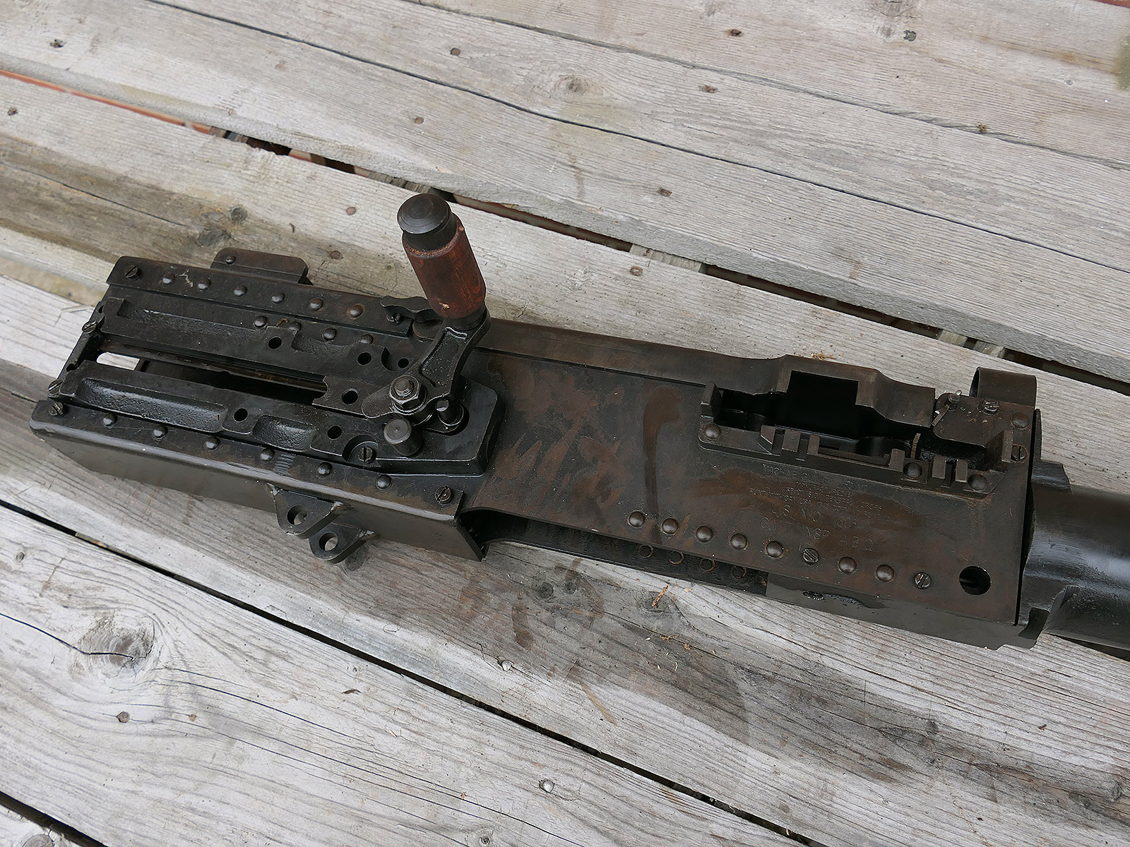 #A Browning Machine Gun MG Cal. 50 M2 Jeep Mount Tripod – Model – 1:1 metal replica, barrel can be dismantled