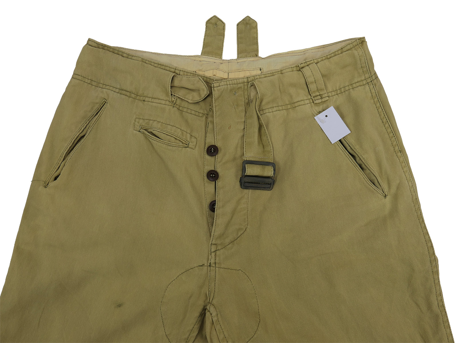 One-off Luftwaffe LW DAK trousers, faded, tropical trousers, BATTLE WORN
