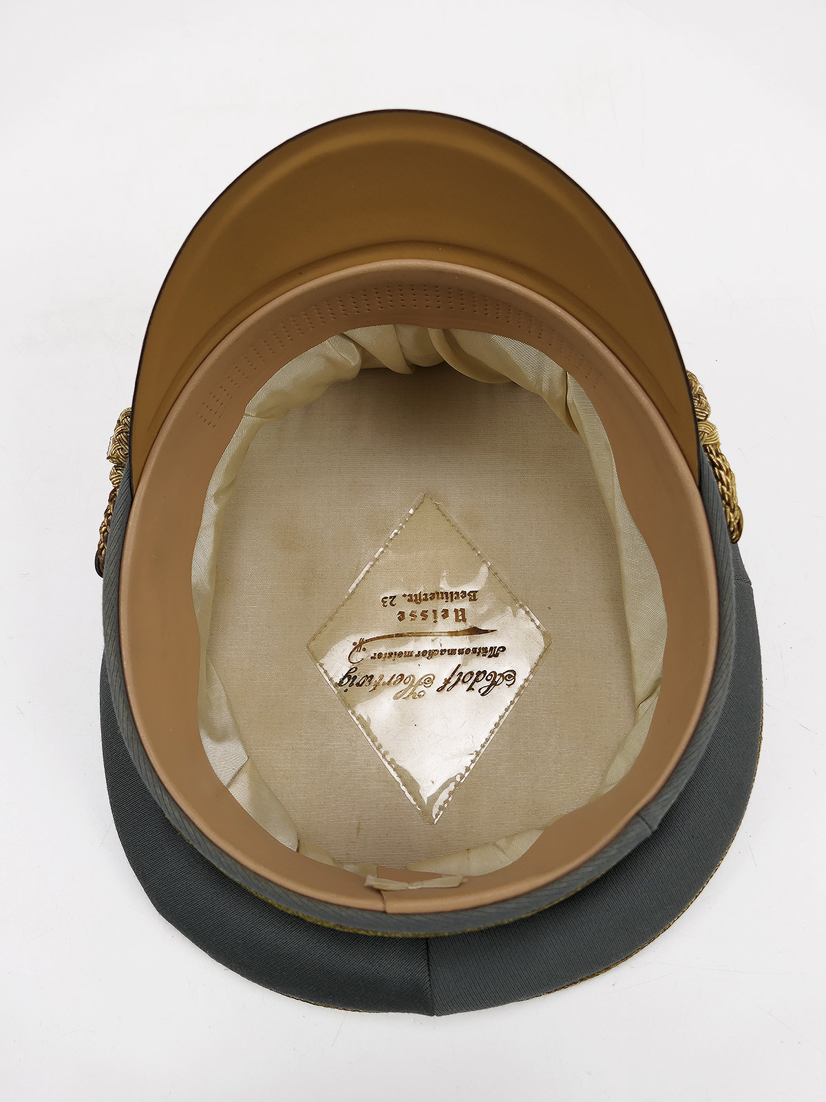 Wehrmacht Early Field Cap, General’s Size 57, Premium Museum-quality reproduction with original silver trim – COLLECTION