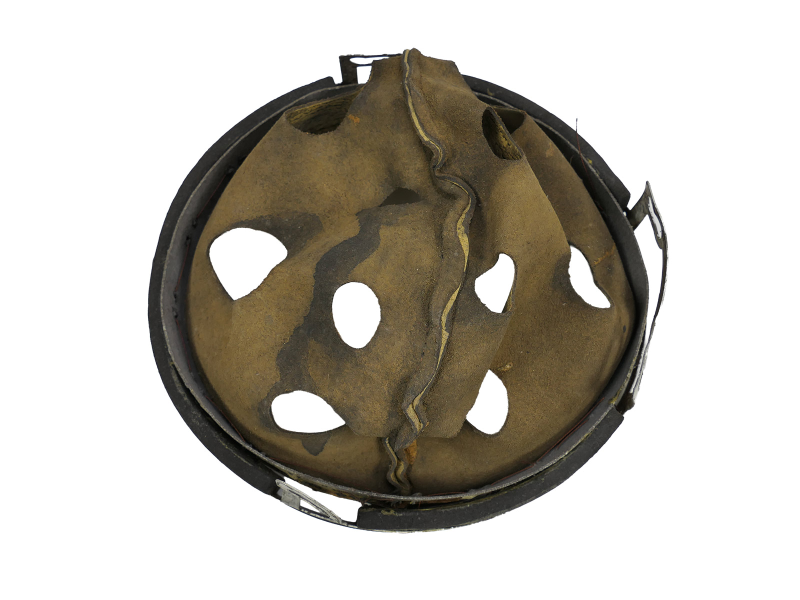 Liner helmet lining for M38 paratrooper helmet – Stahlhelm inner lining – BATTLE WORN