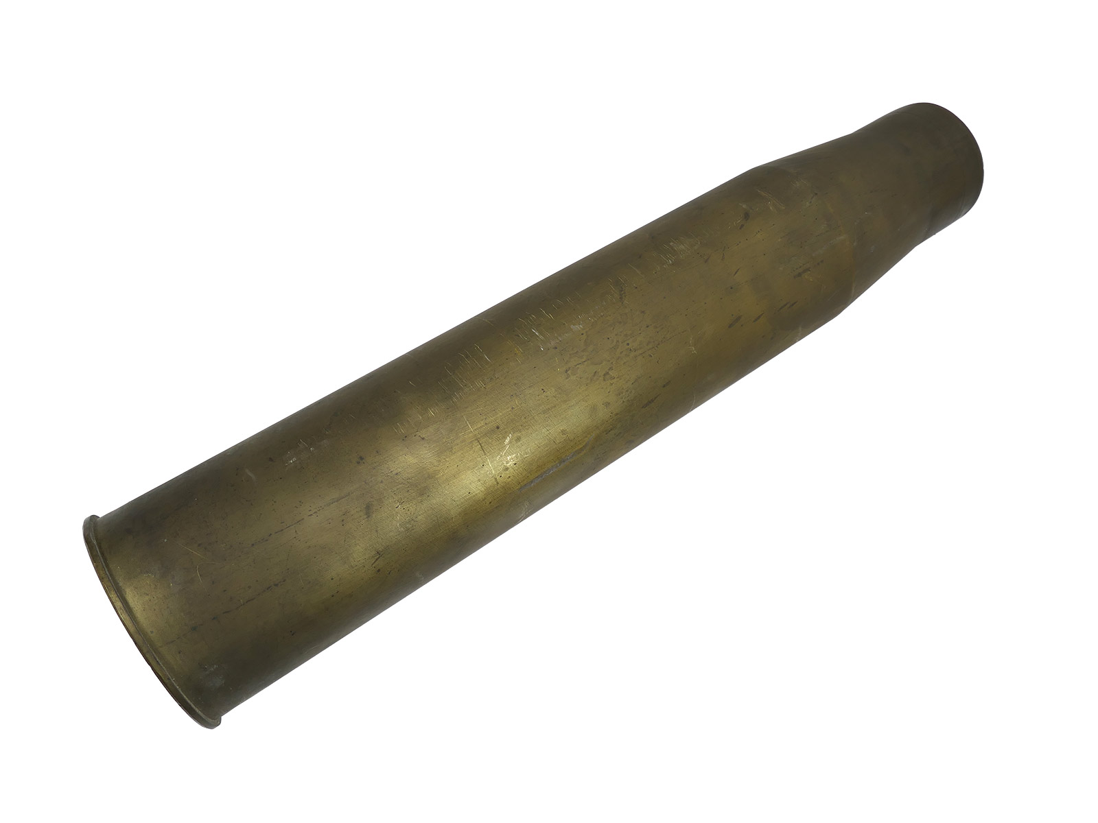Original 105mm brass shell casing, tank cartridge, 8.5kg, decorative umbrella stand – COLLECTION