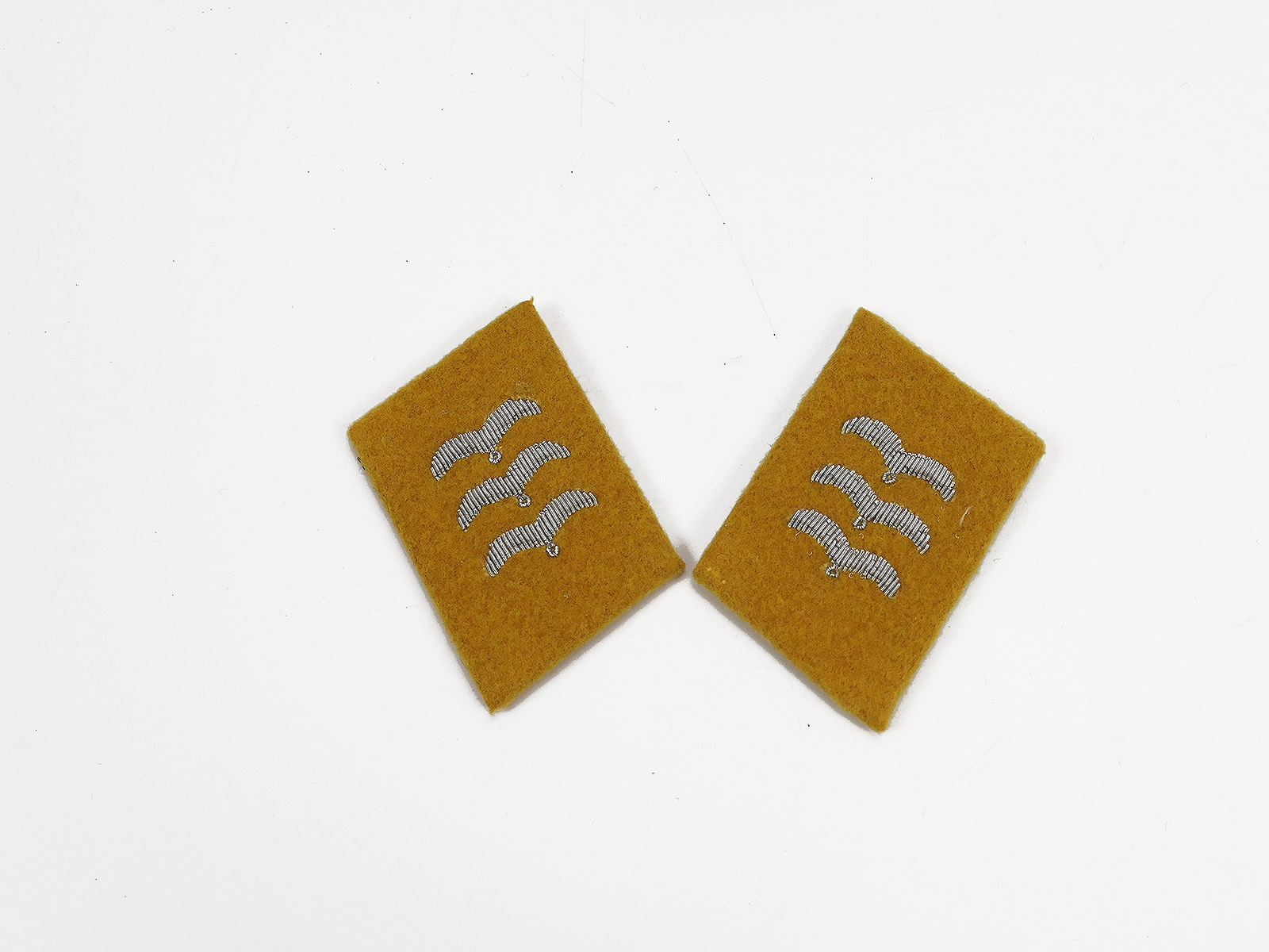 Luftwaffe collar patch embroidered wings LW aviator blouse OG Obergefreiter / Feldwebel Fallschirmjäger 