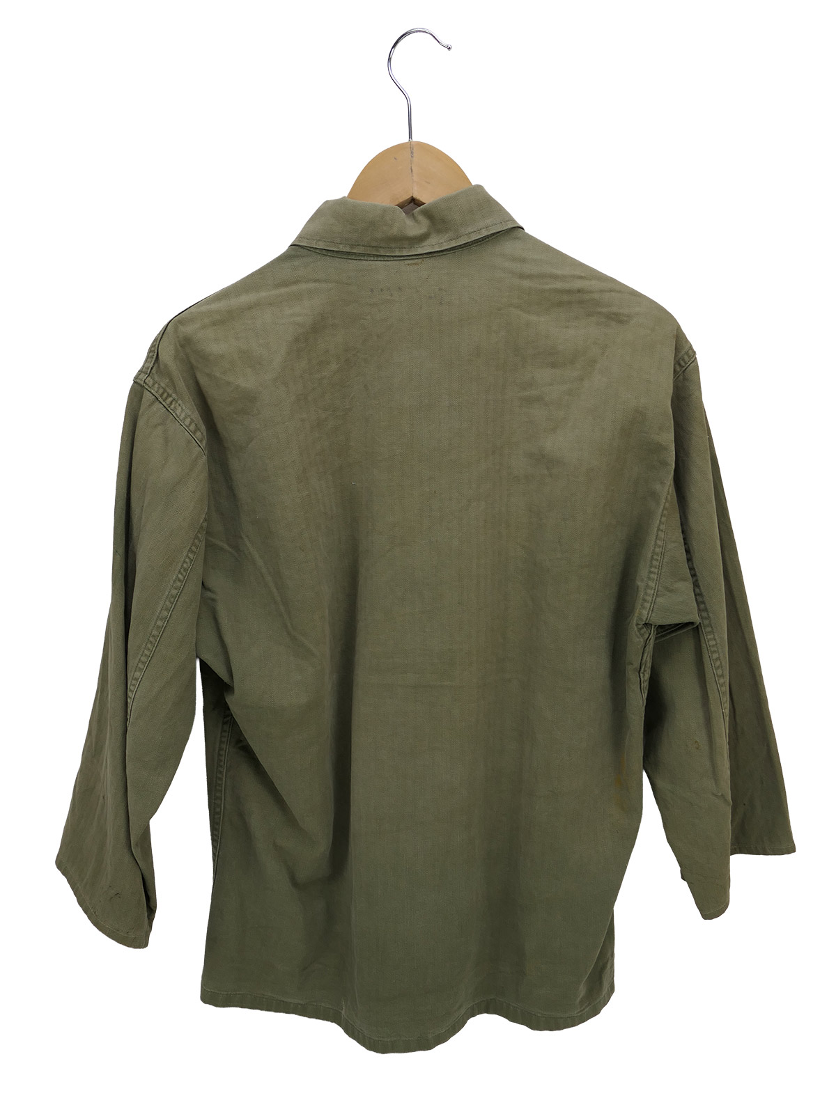 Original US Army WW2 M-1943 HBT Jacket, M-43, BATTLE-WORN