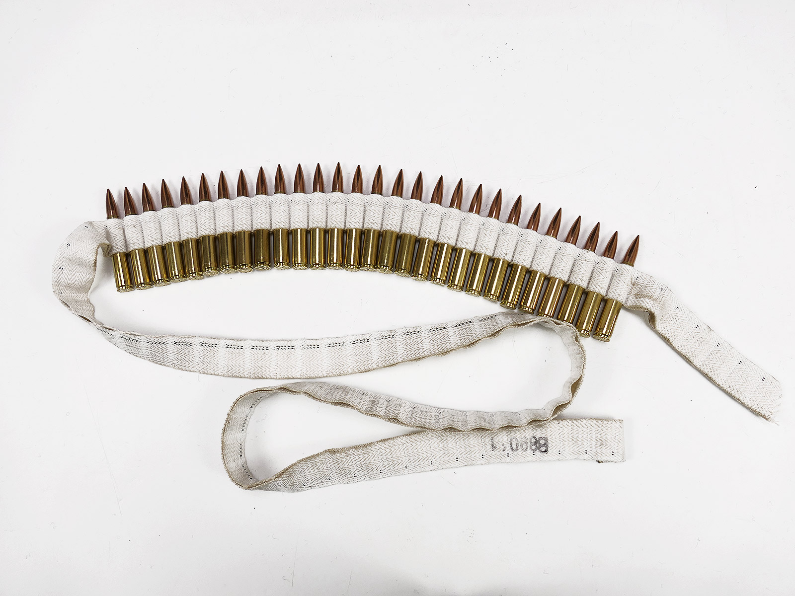 US Army WW2 ammunition belt, fabric belt, Cal .30-06. Decorative, 28 rounds