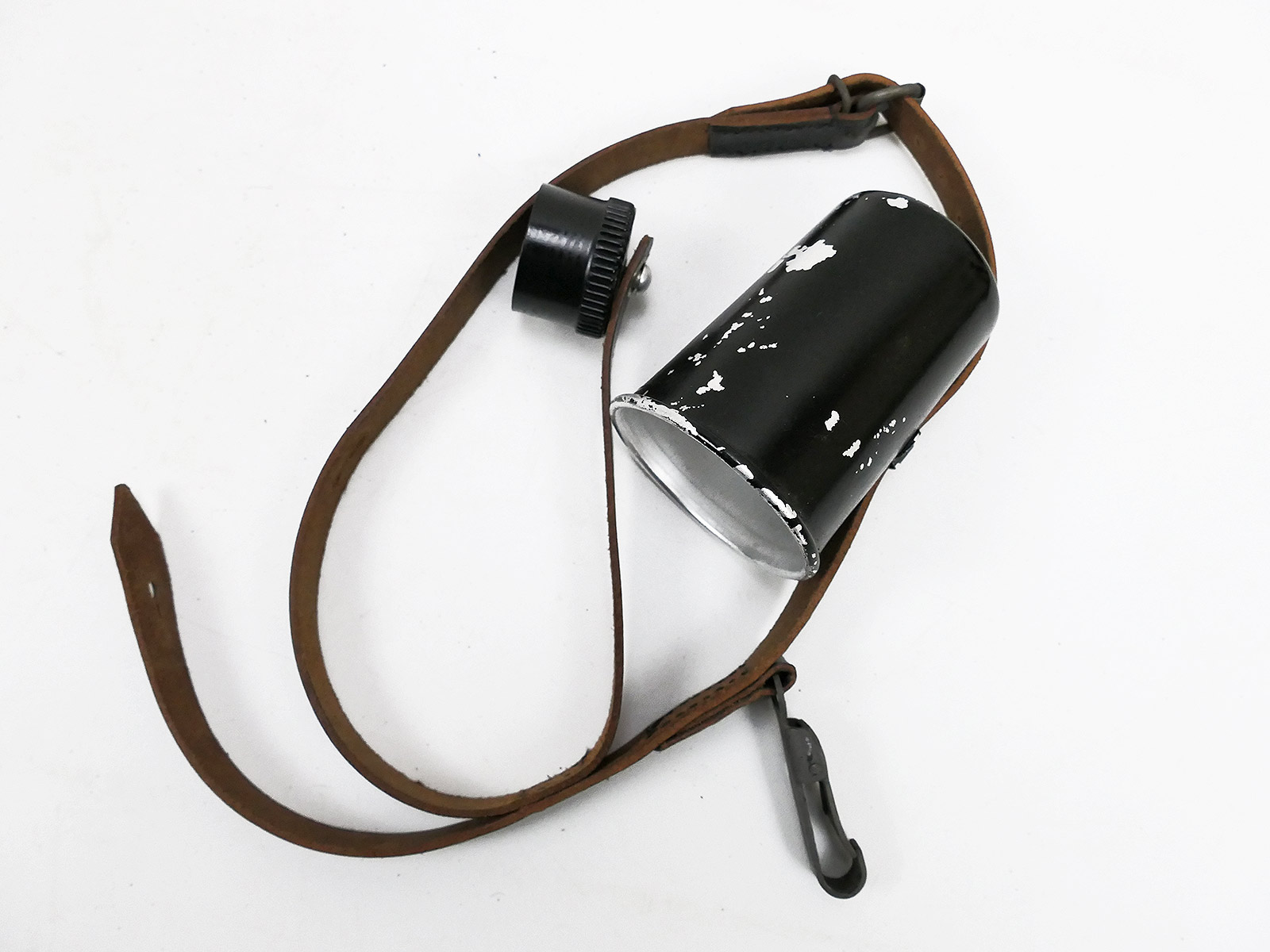 P1101753 #B/ Wehrmacht water bottle straps / straps + plastic lid & cup water bottle