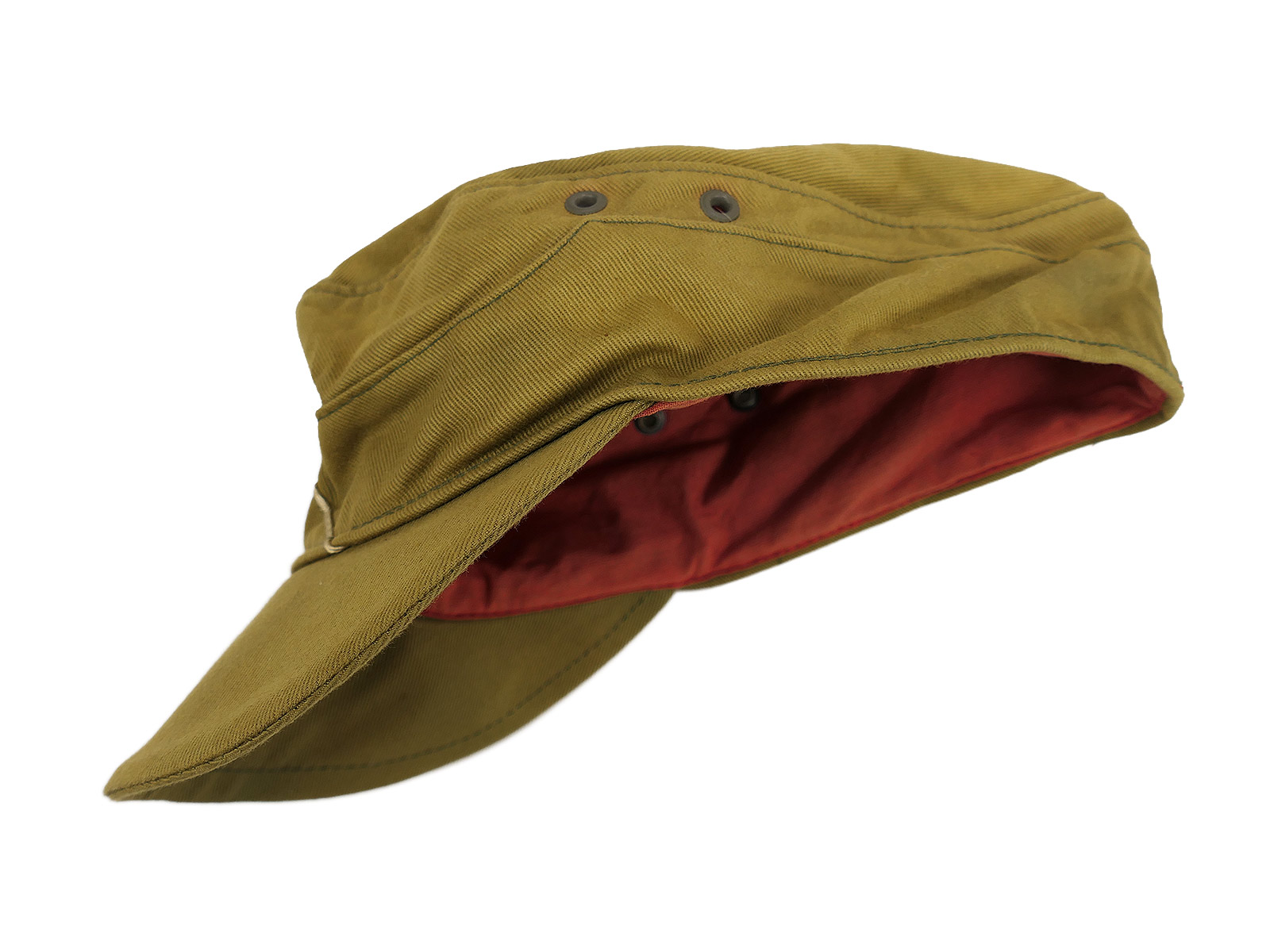 US POW Tropical M43 Field Cap, Afrika Korps Tropical Cap, DAK Size 57, COLLECTION, BATTLE-WORN