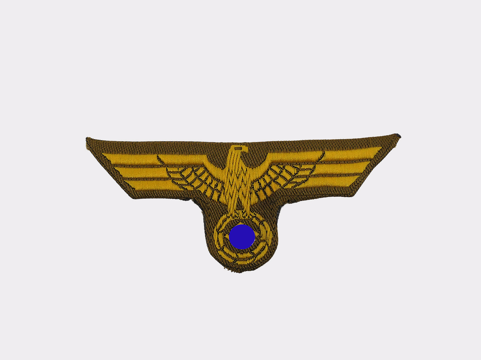 Tropical cap eagle DAK Afrikakorps Army cap badge UV negative / folded