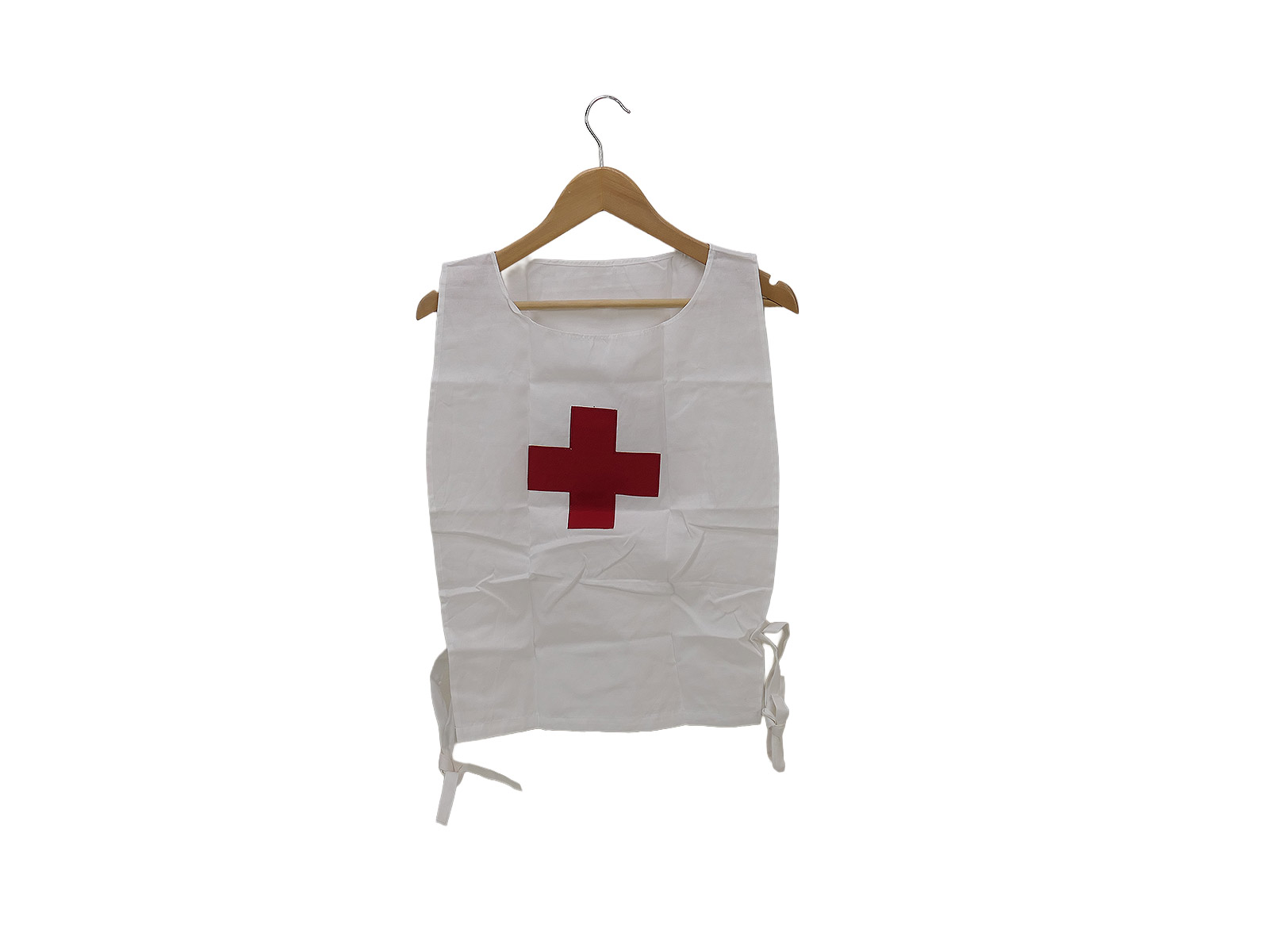 Paramedic, Red Cross uniform, insignia on chest and back, Red Cross