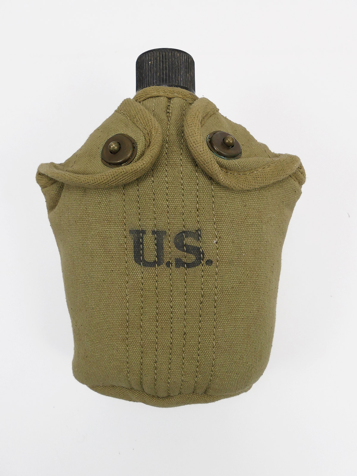 Original US Army WW2 canteen 1945 with repro cover