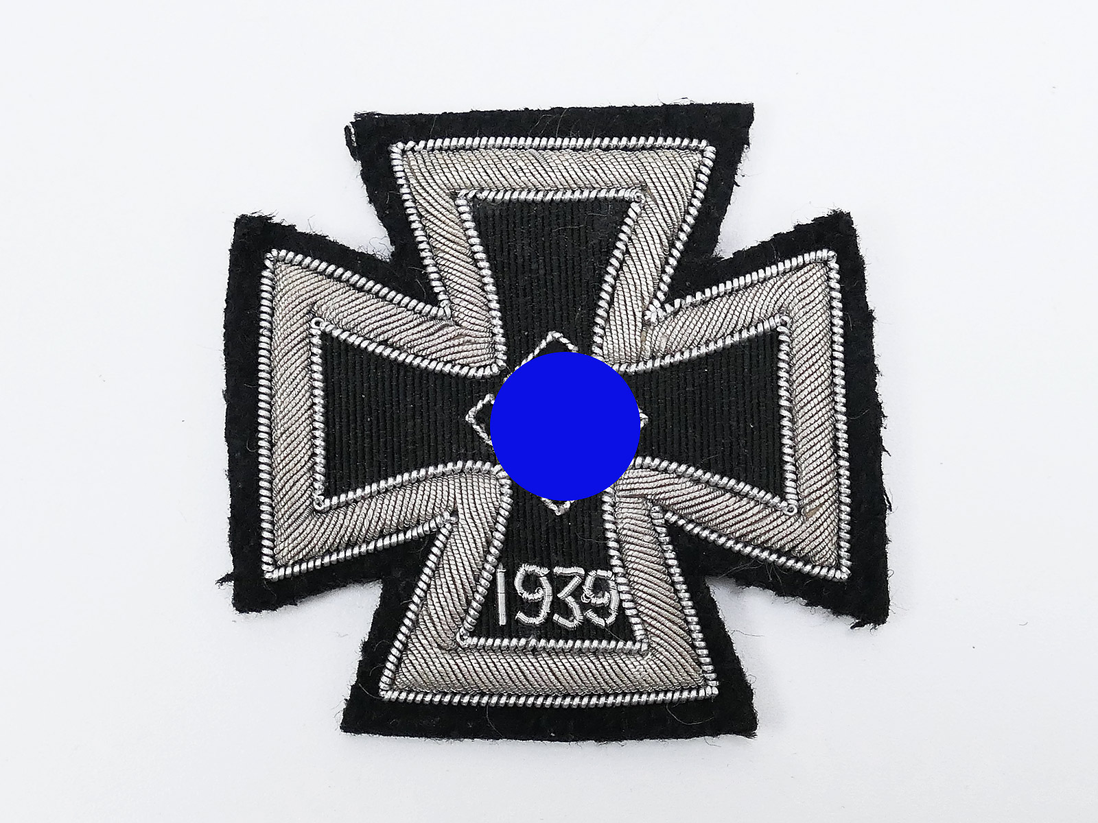 Wehrmacht Iron Cross 1939 EK1 embroidered fabric version