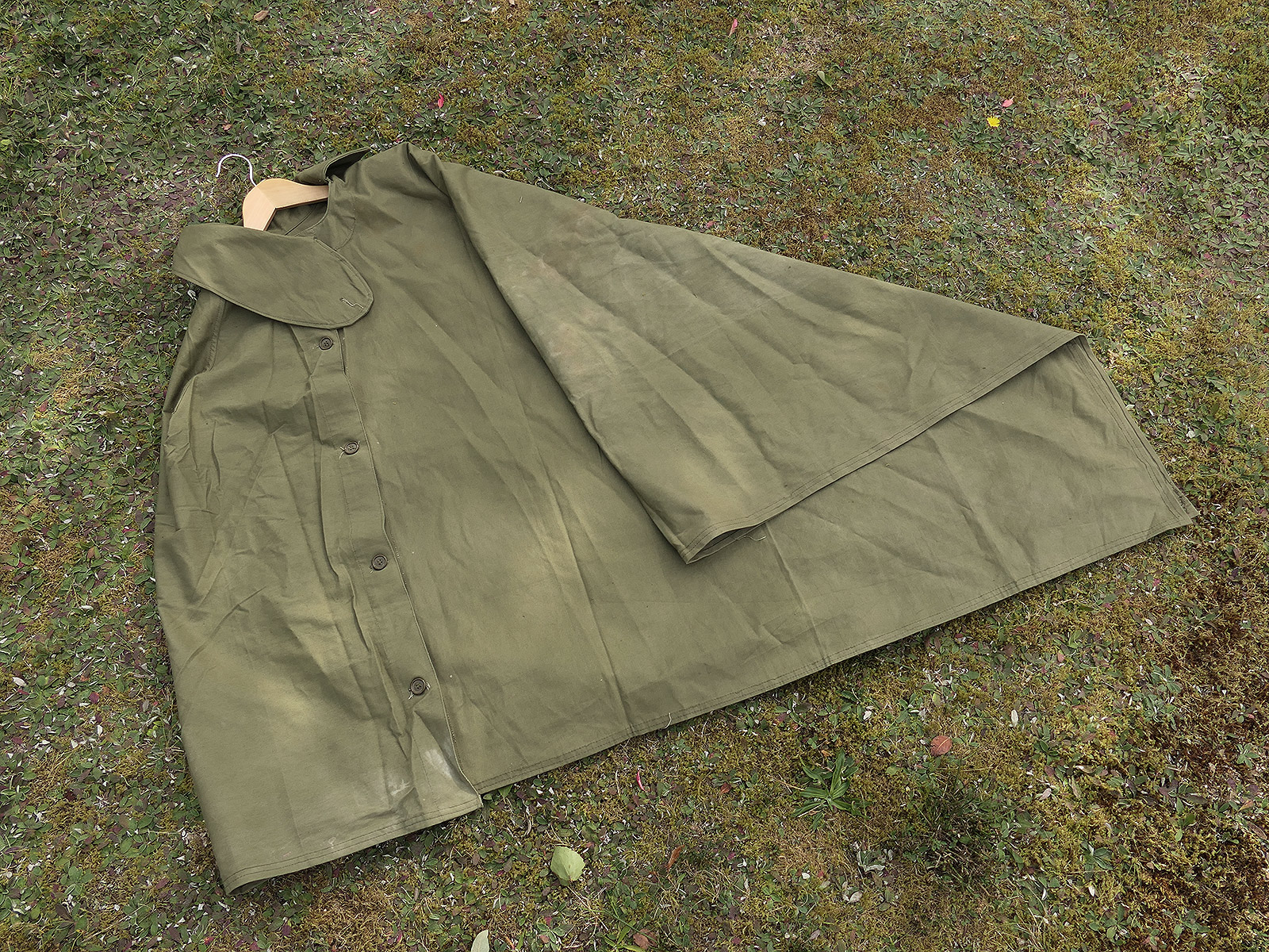 WW2 British Army MKVII Waterproof Cape / Ground Sheet 1945 WD 