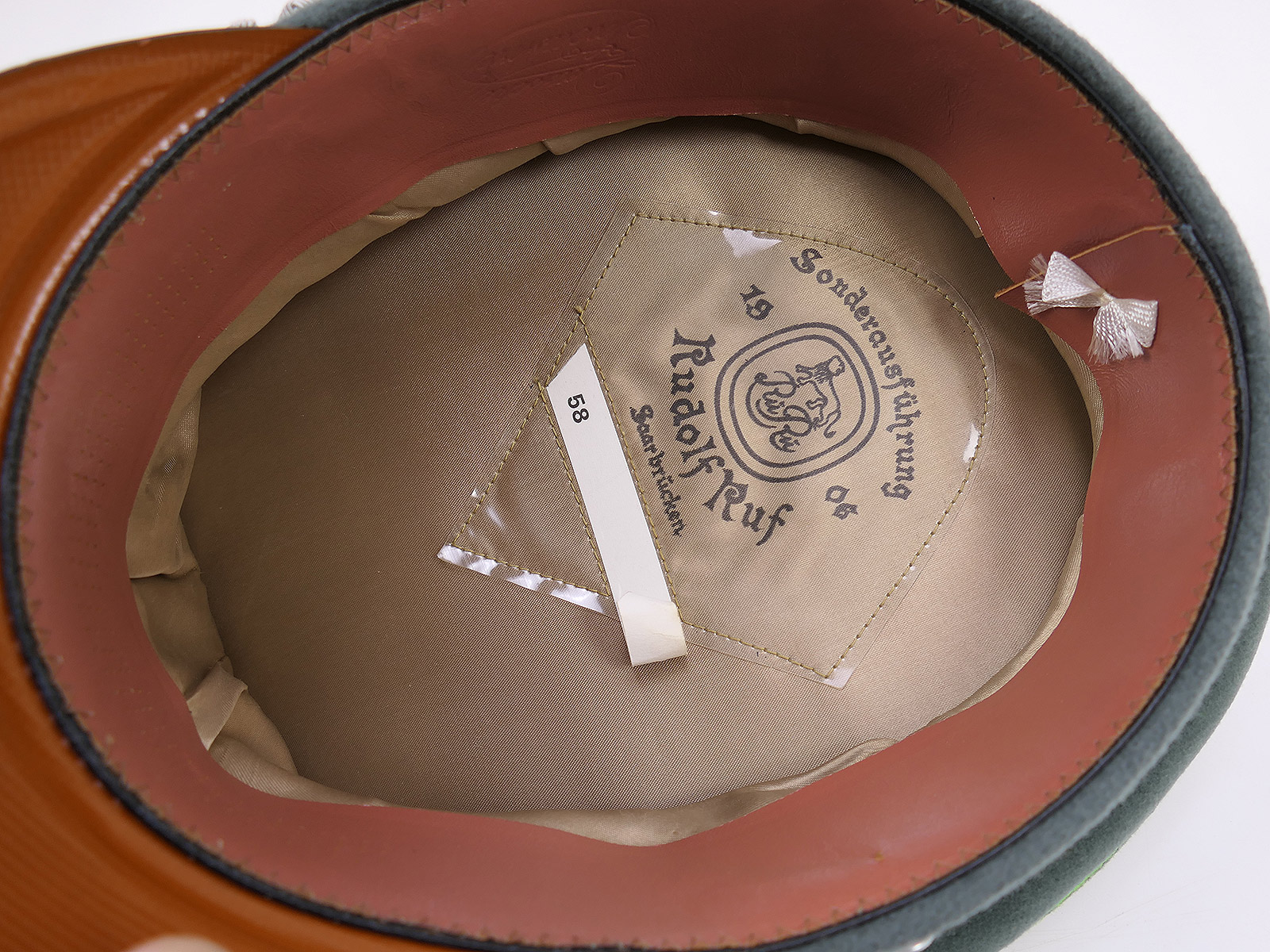 Wehrmacht peaked cap, officer’s, Panzergrenadier, size 58, premium museum-quality reproduction with original embroidered details, COLLECTION