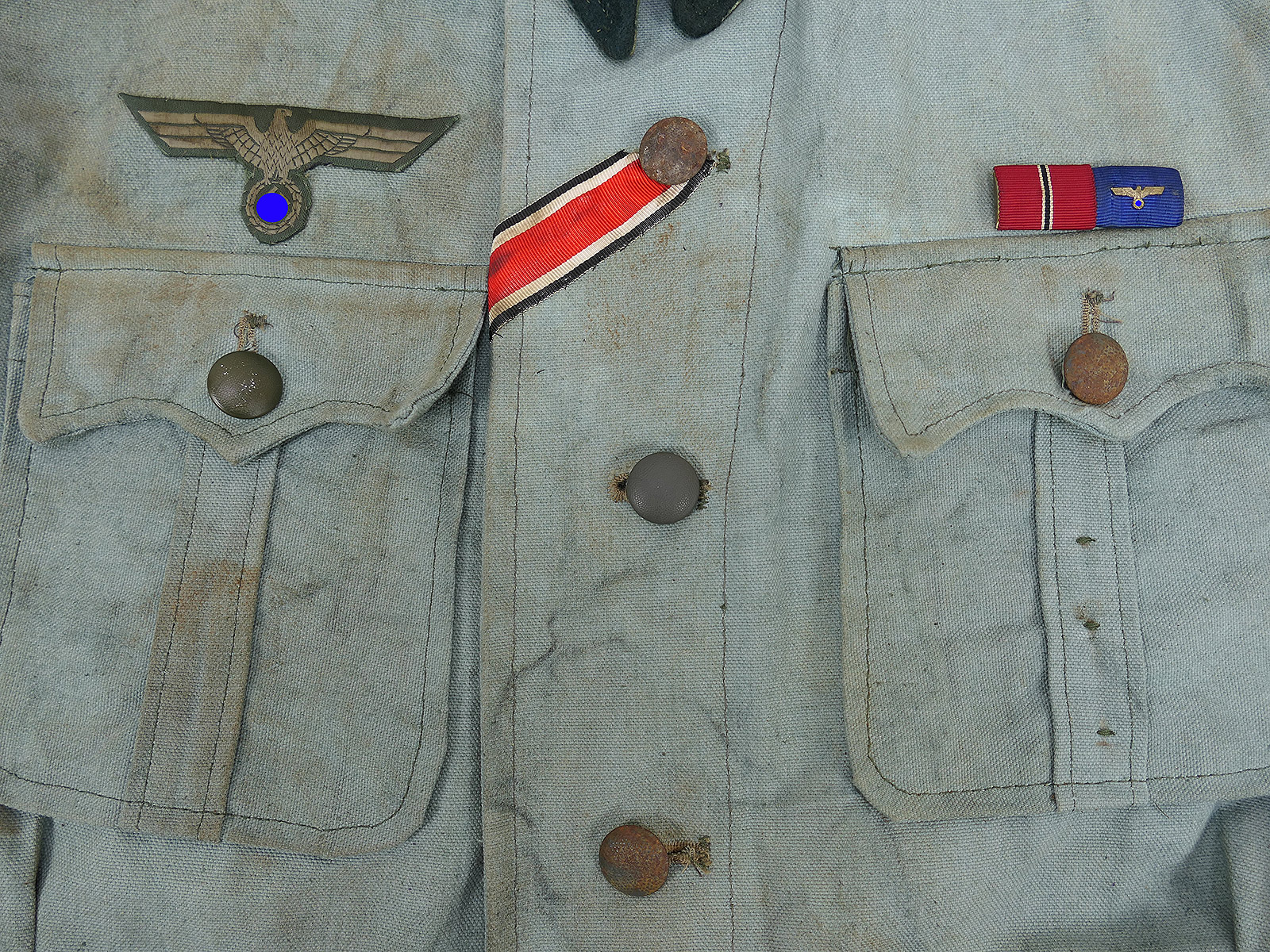 Wehrmacht M41 Officer’s Summer Field Jacket – Lieutenant’s Tank Destroyer Uniform – COLLECTION – BATTLE-WORN