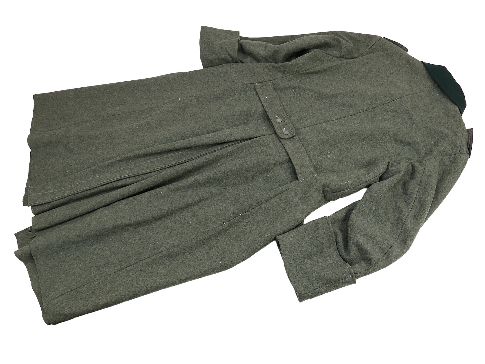 Wehrmacht M36 winter greatcoat, size 58 (XXL), with early epaulettes, 3rd Company  BATTLE WORN