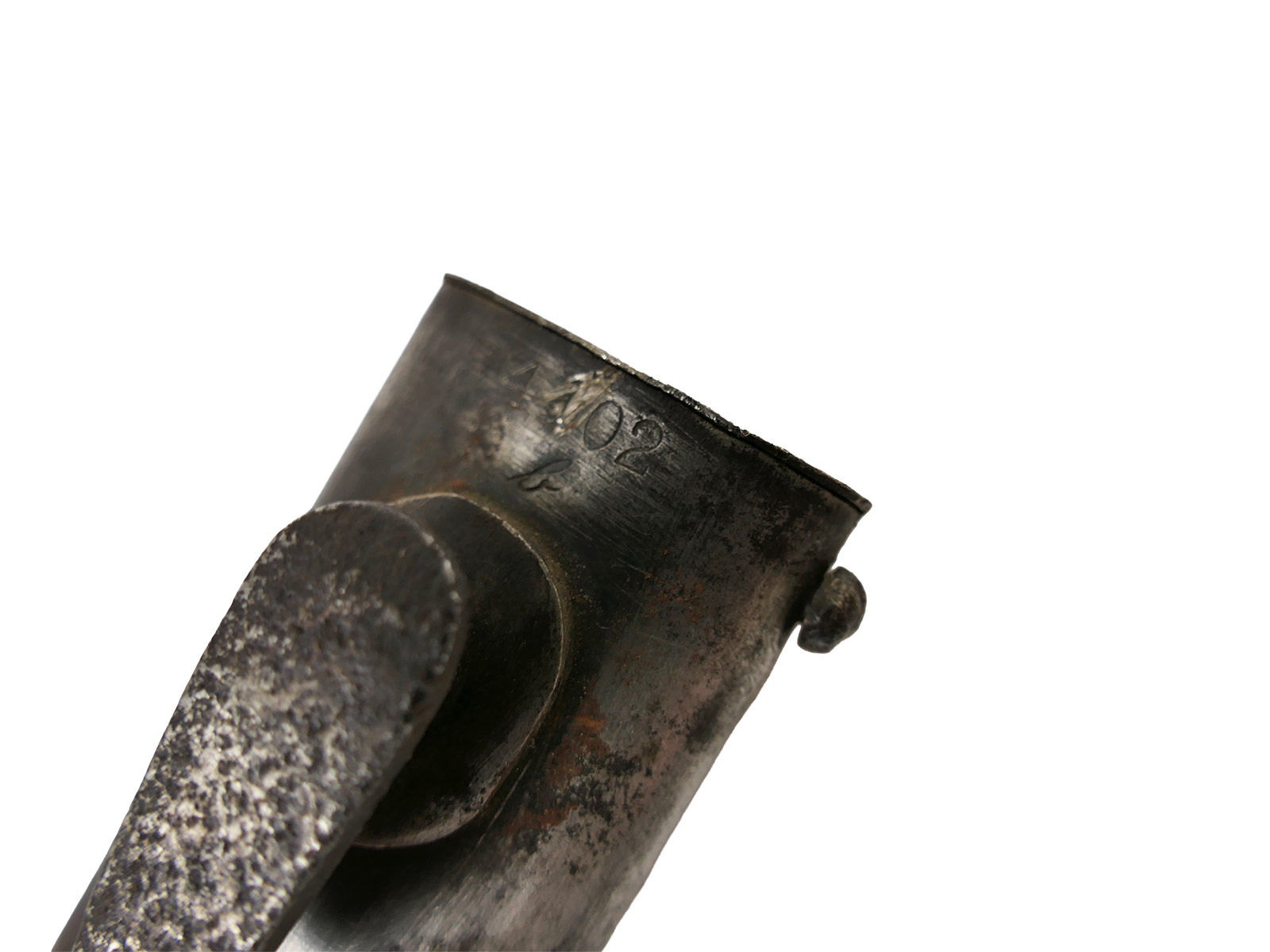 Wehrmacht M84/98 K98 bayonet / S/155 sidearm with belt loop – BATTLE WORN