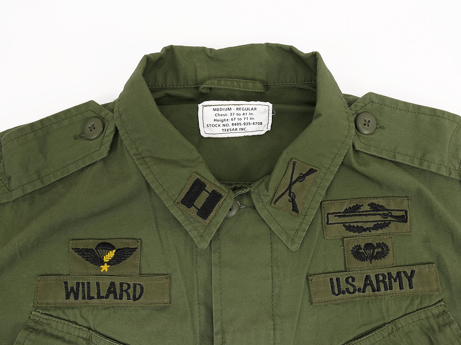 US Army Field Jacket – Vietnam Jungle Jacket M64 – CPT Willard – Apocalypse Now