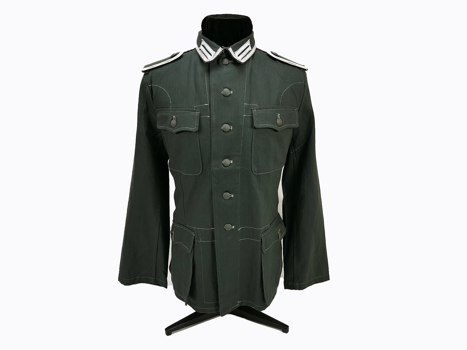 Wehrmacht M40 Drillich jacket summer Drillich field blouse NCO effective with size selection Wehrmacht M40 Drillich jacket summer Drillich field blouse NCO effective with size selection
